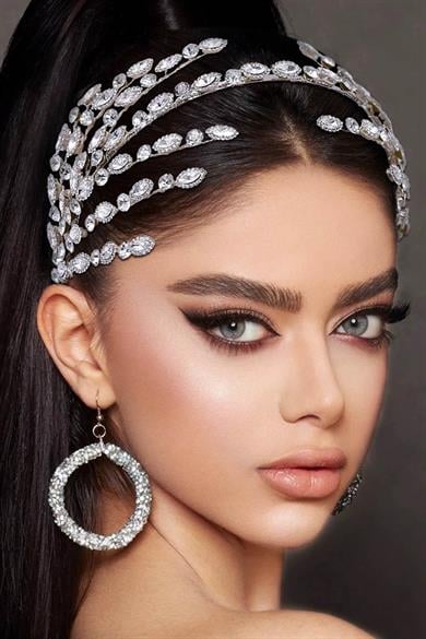 Zirkon Taşlı Gelin/Kına/Nişan/Söz Tasarım Saç Aksesuarı /Taç