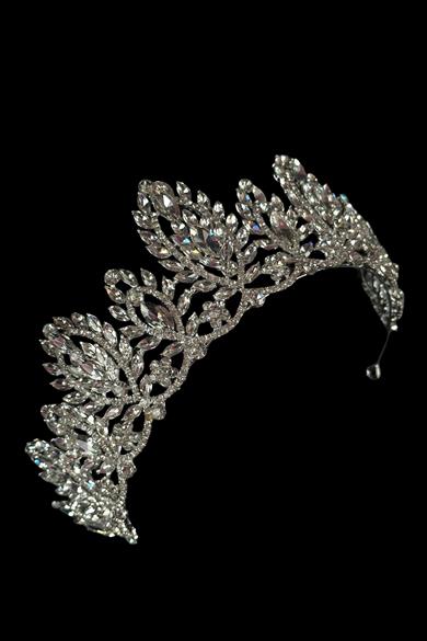 Zirkon Taşlı Gelin/Kına/Nişan/Söz Tasarım Taç