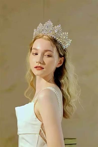 Zirkon Taşlı Gelin/Kına/Nişan/Söz Tasarım Taç