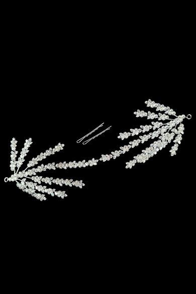 Zirkon Taşlı Gelin/Nişan/Söz Tasarım Saç Aksesuarı