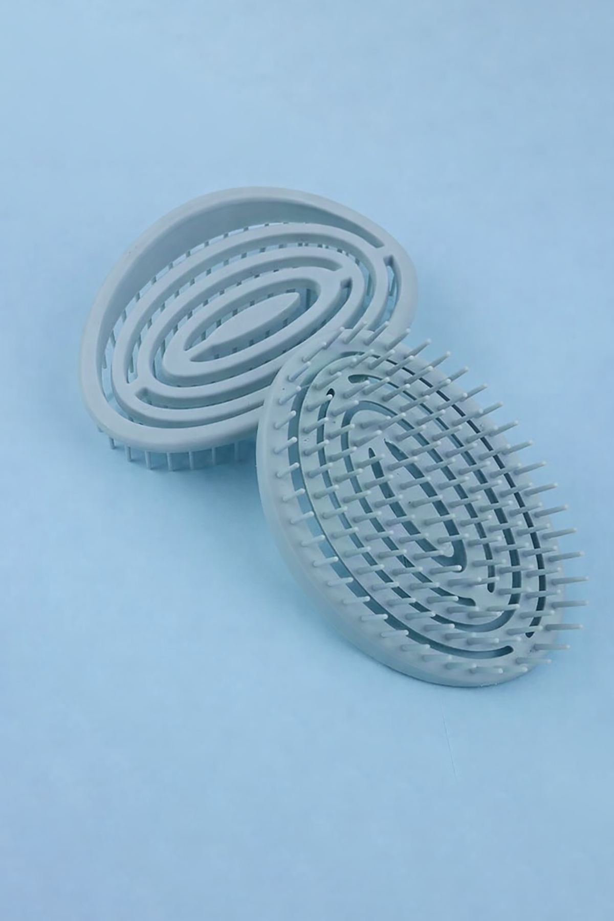 Turkuaz Renk Taşınabilir Saç Tarama Fırçası/ Tarak