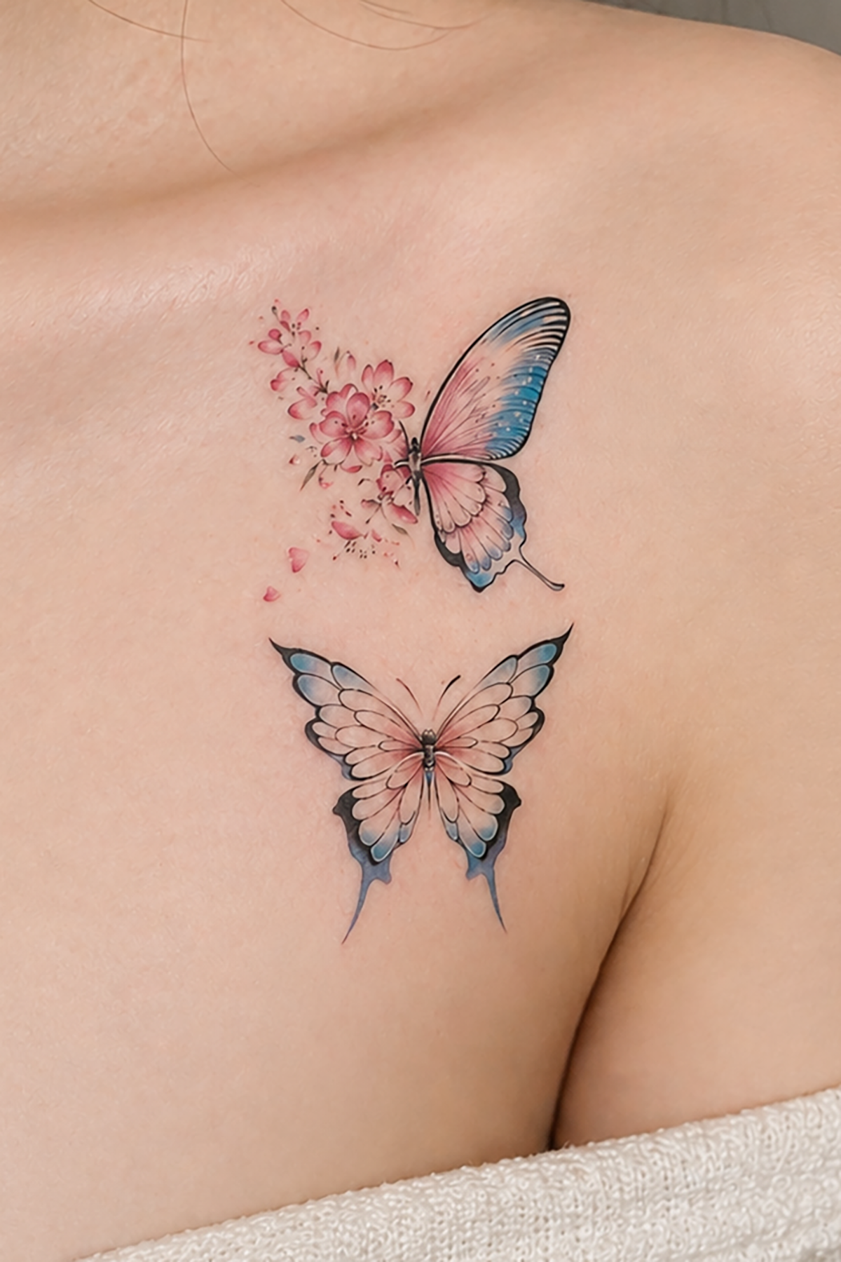 Geçici Kelebek Figürlü Mini Dövme Tattoo