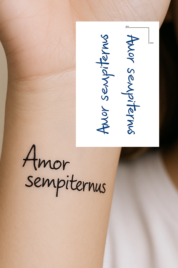 Yazılı 12 Saat Sonra Kararan Geçici Mini Dövme Tattoo