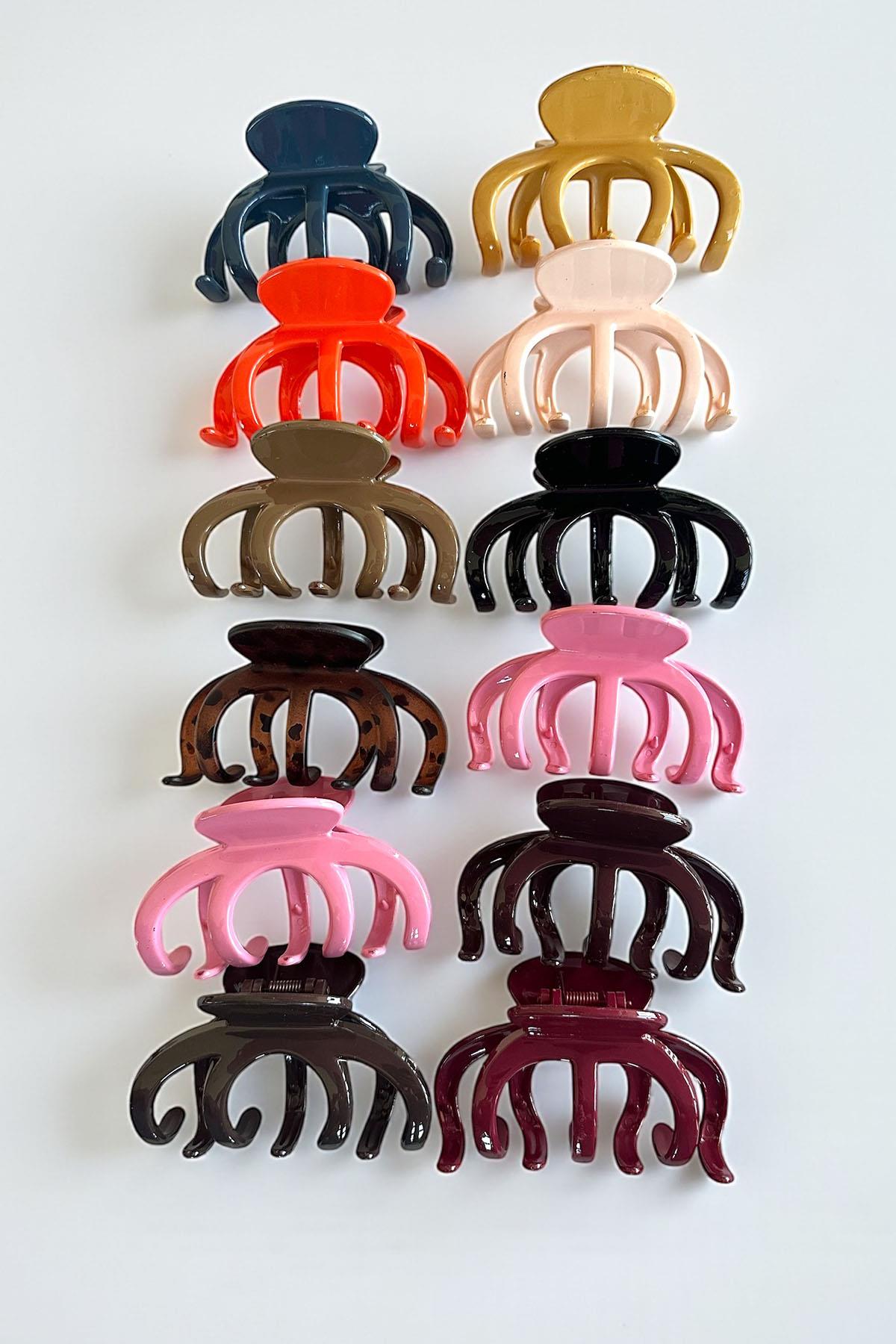 12'li Karışık Renk Mandal Toka Set