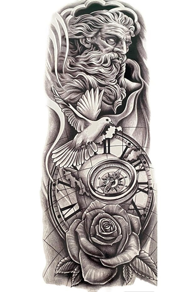 Güvercin Dövme Geçici Tattoo