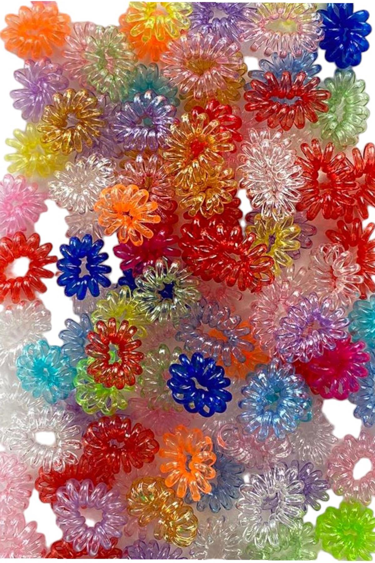 100'lü Karışık Renk Helezon Set Toka