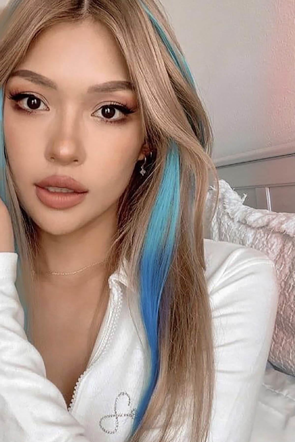 Yan Çıt Çıt Postiş / Ombre iki Renkli / 50 Cm