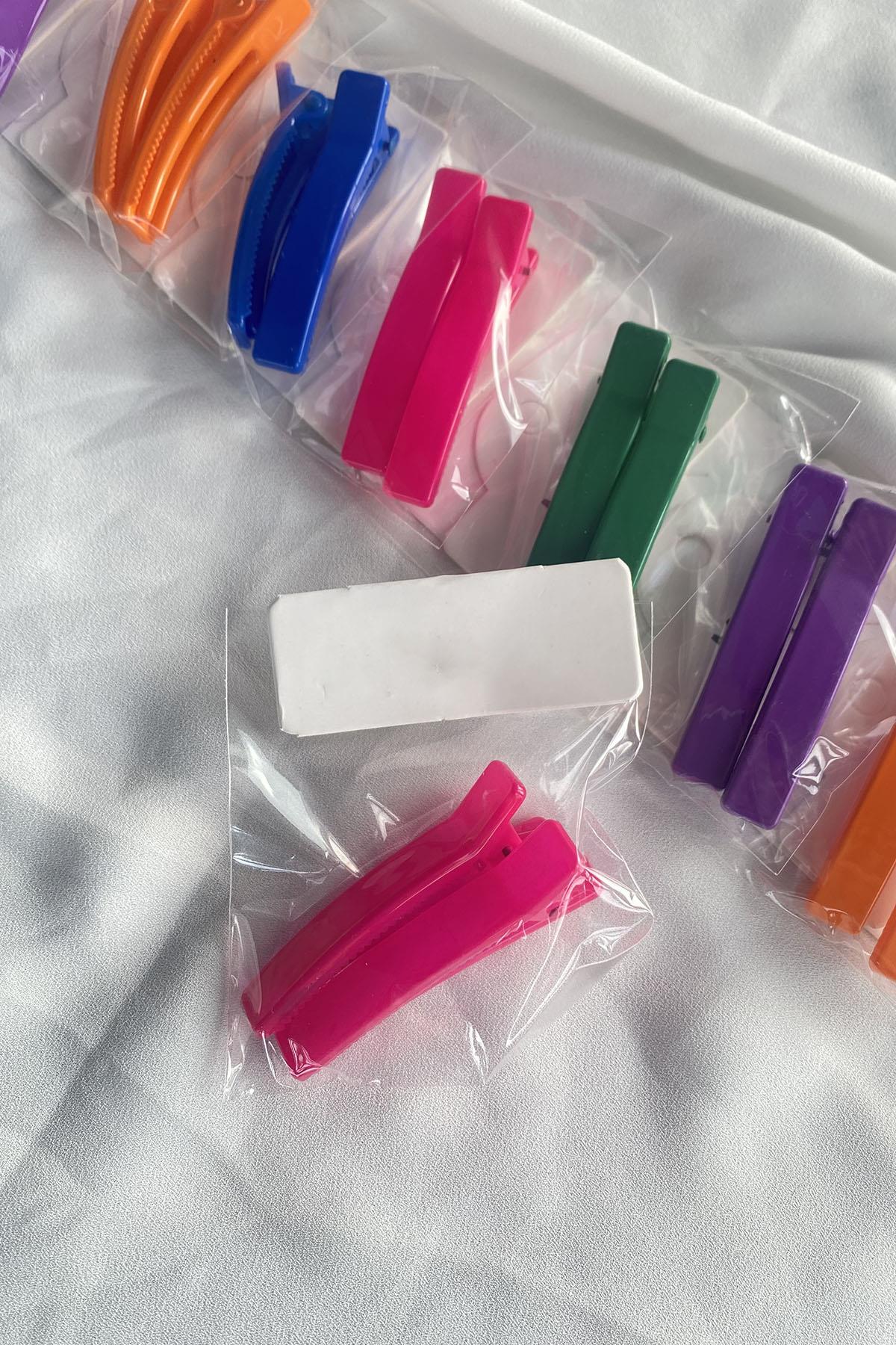 10'lu Karışık Renk Yan Toka Set