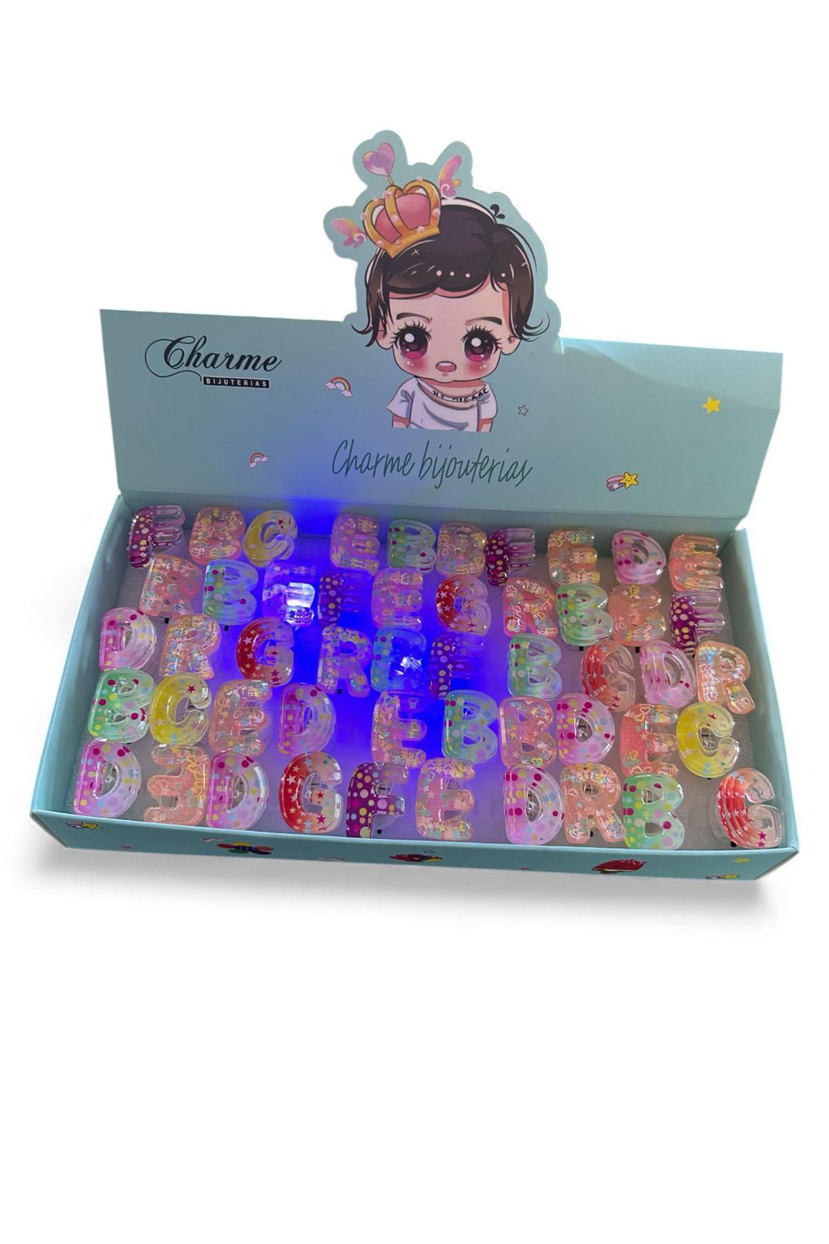 50 Adet Karışık Figürlü Işıklı Yüzük Set