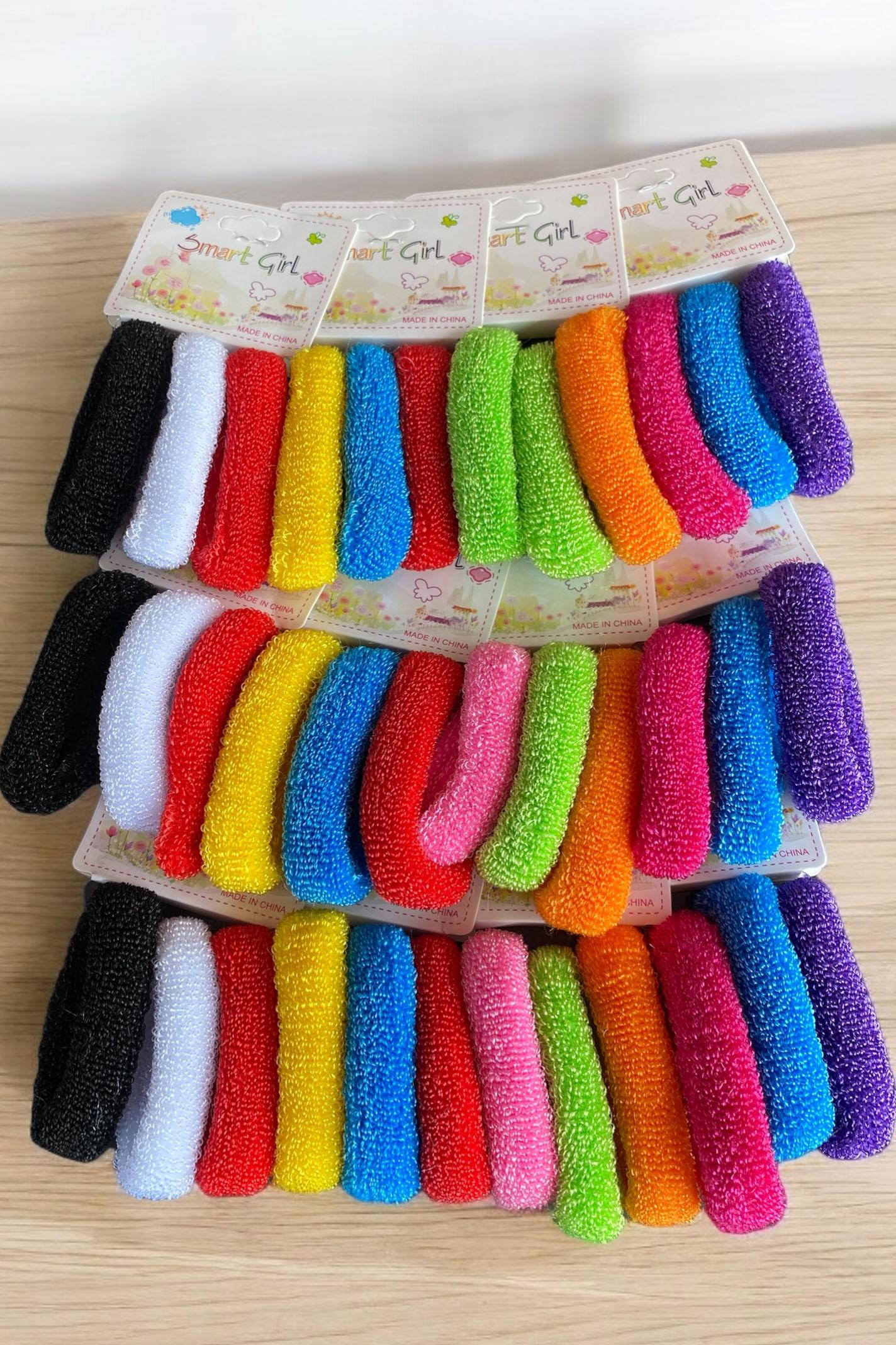 12'li Karışık Renk Havlu Toka Set