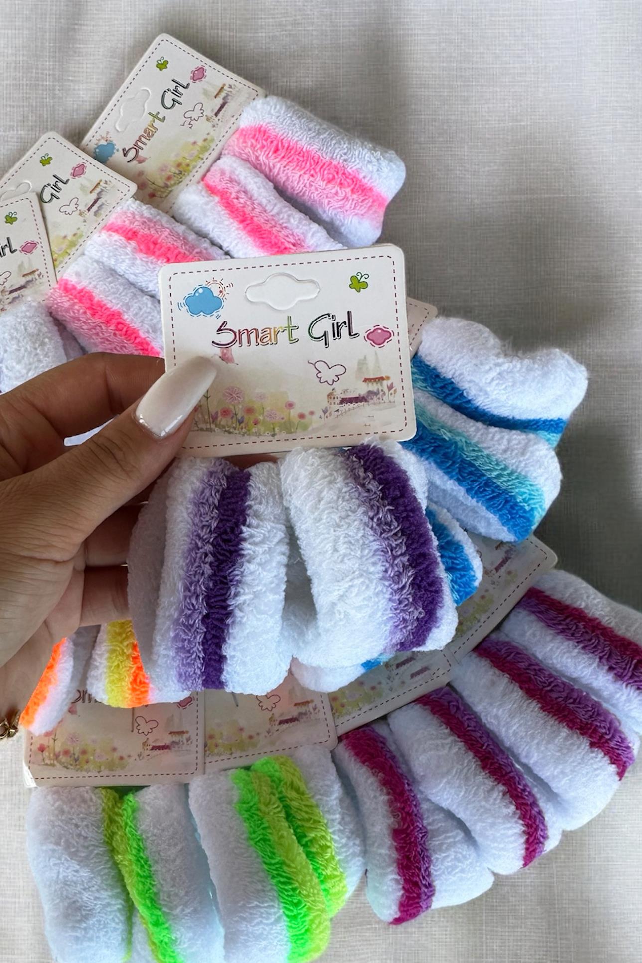 12'li Karışık Renk Havlu Toka Set