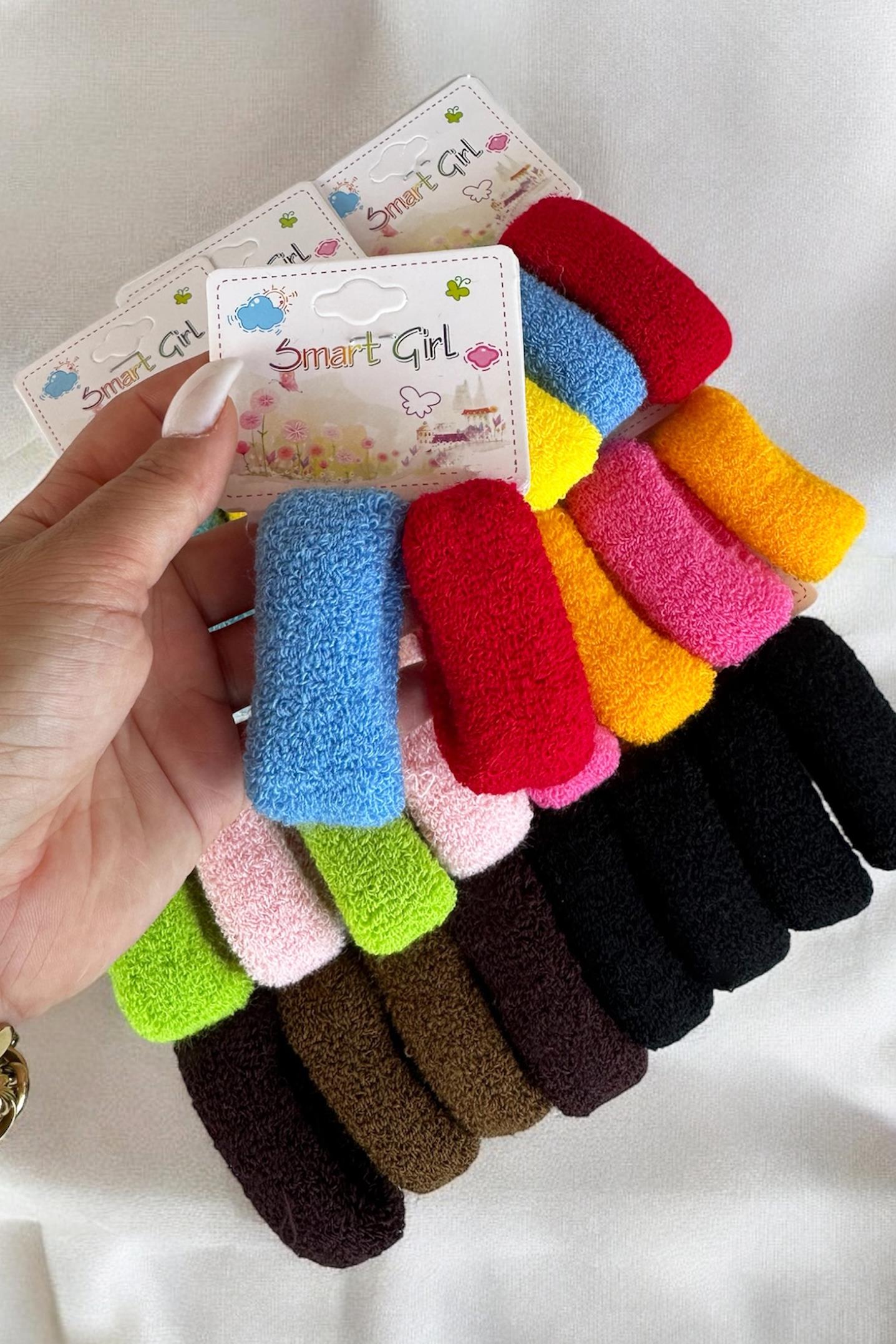 12'li Karışık Renk Havlu Toka Set