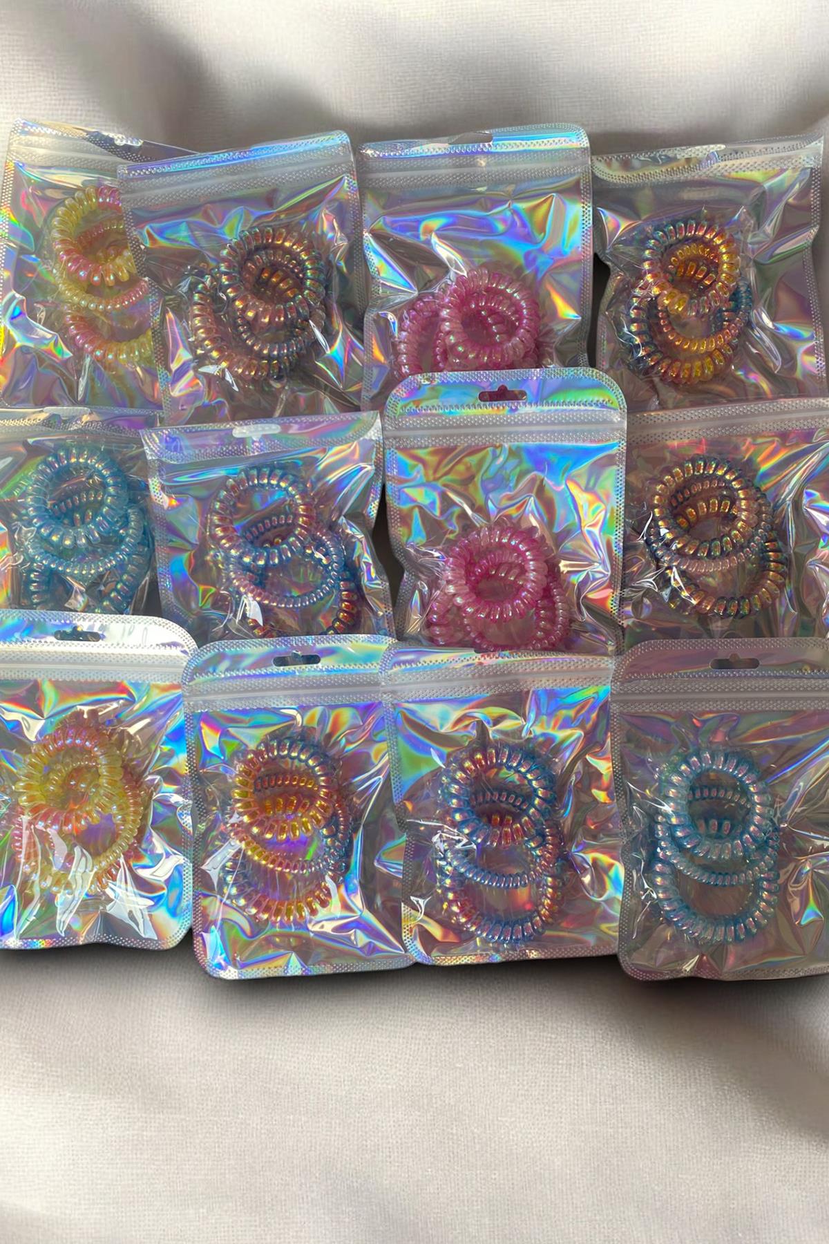 12'li Karışık Renk Helezon Toka Set