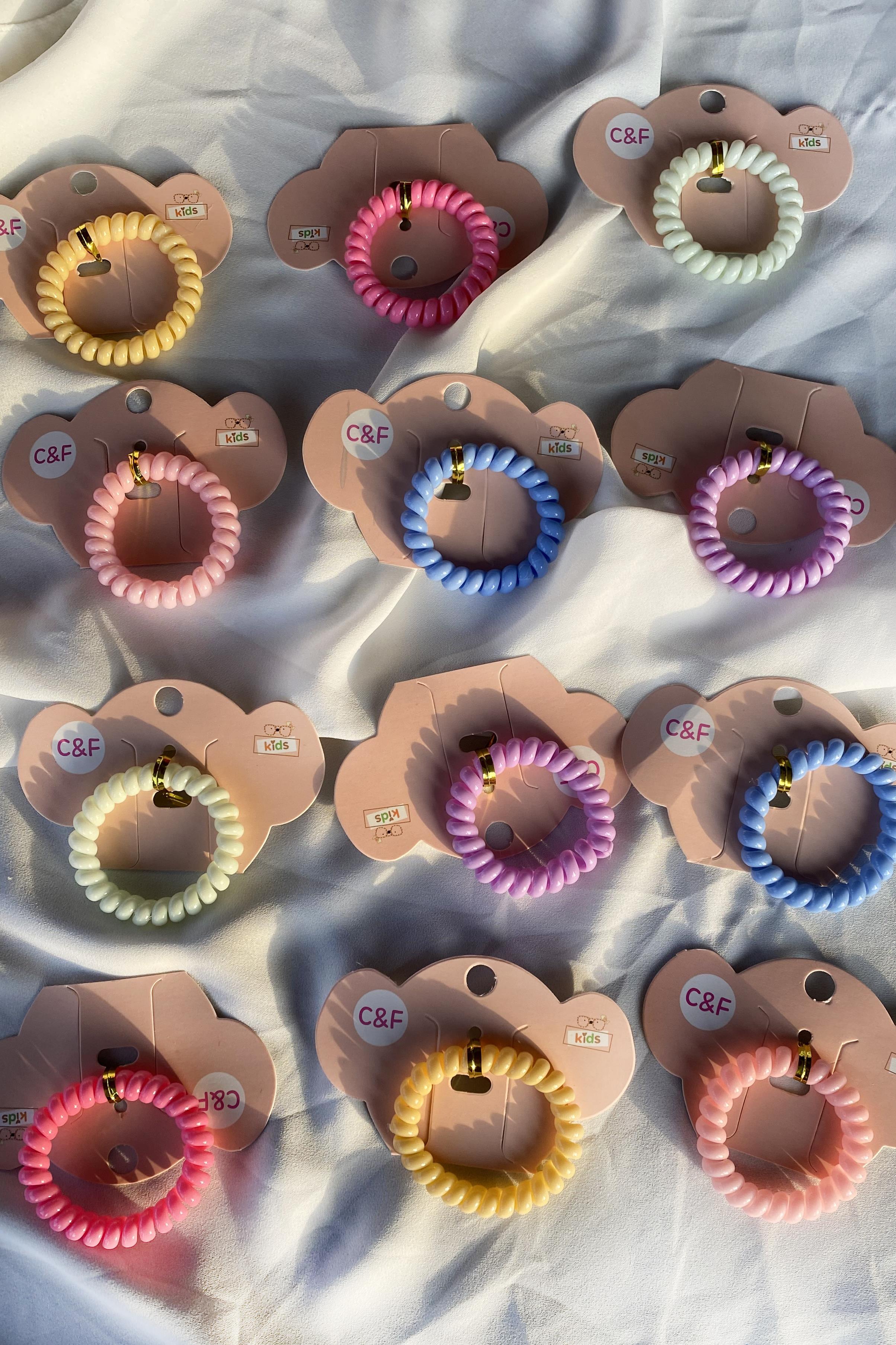 12'li  Karışık Renk Helezon Toka Set