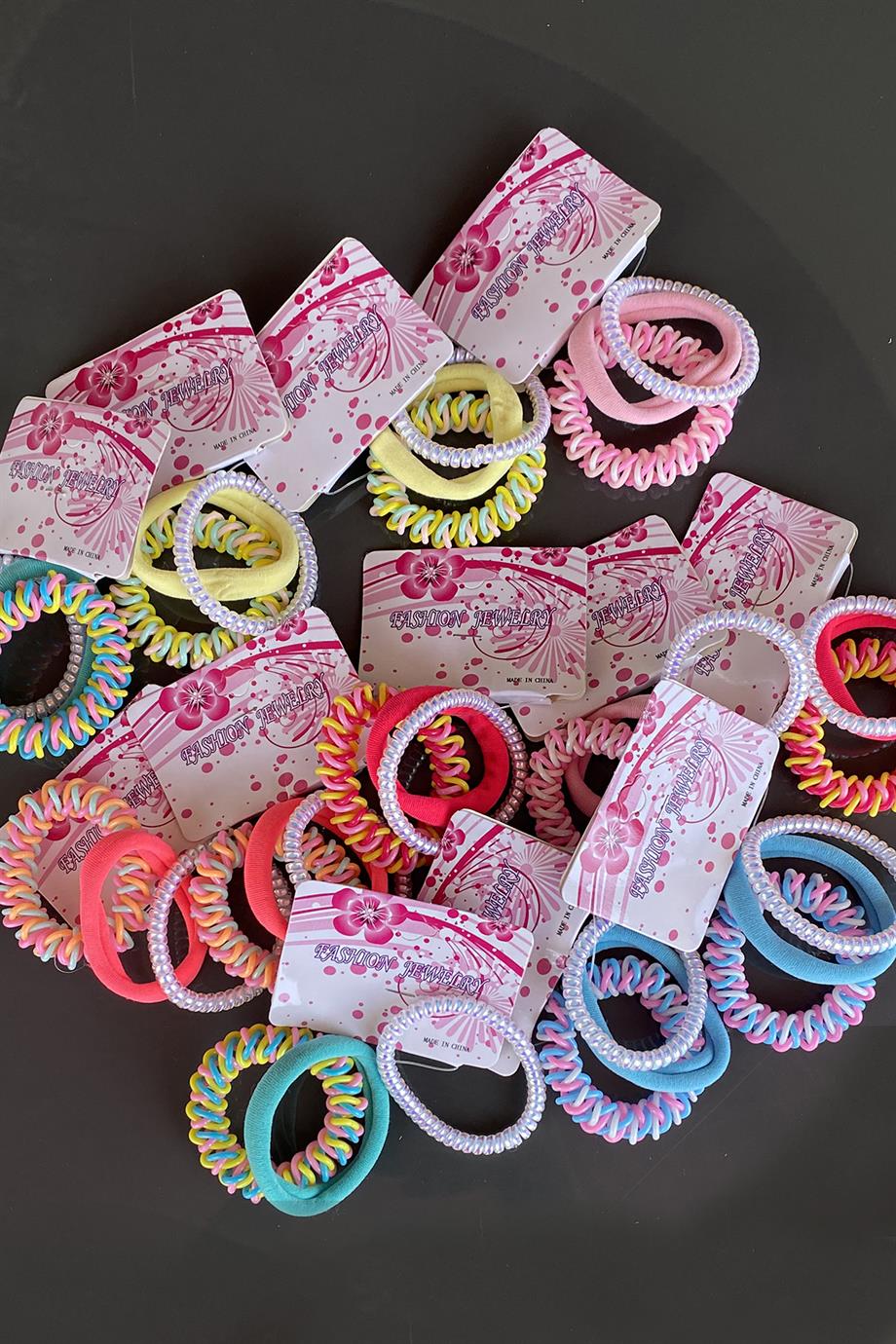 12'li Karışık Renk Helezon ve Havlu Toka Set 