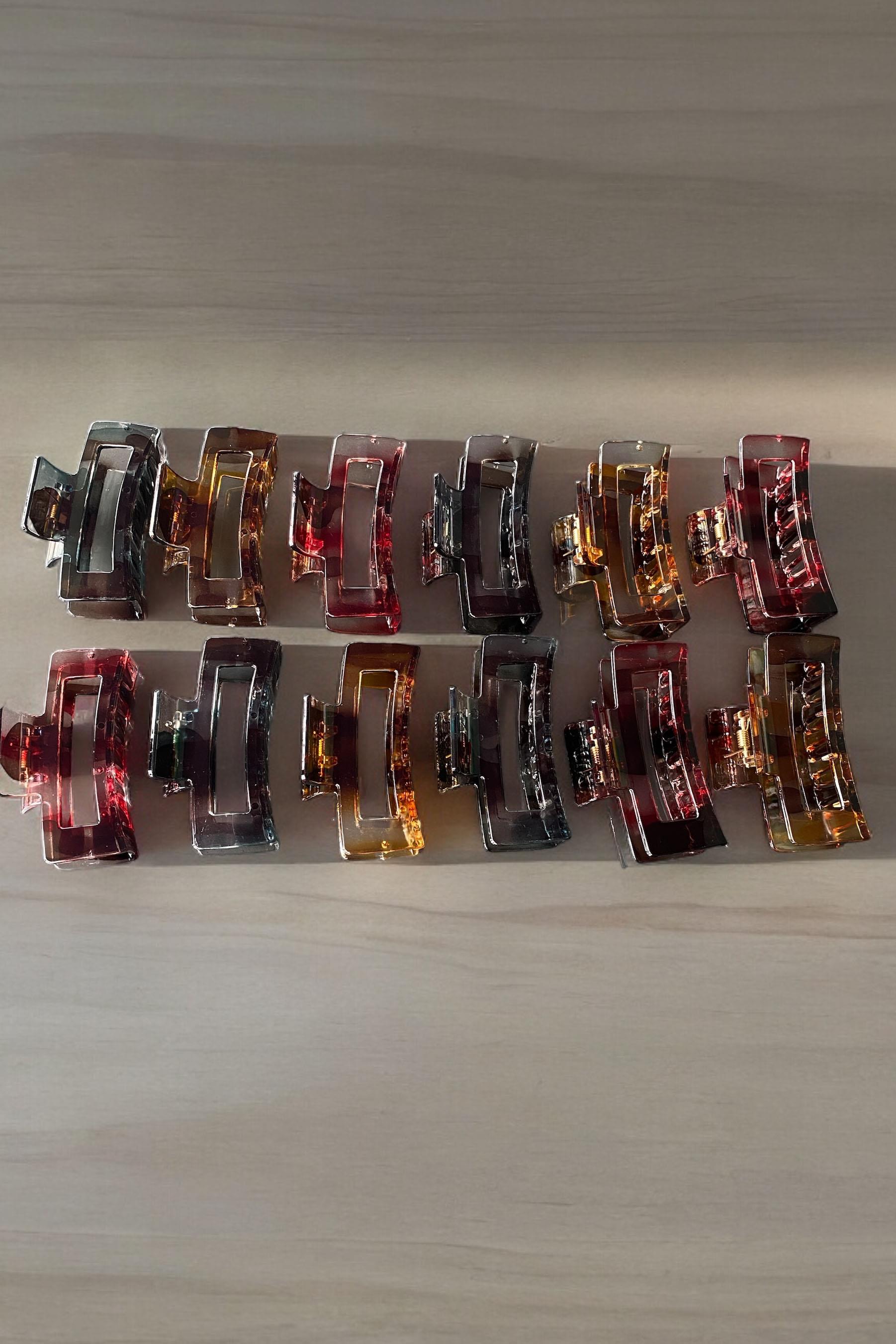 12'li Karışık Renk Mandal Toka Set