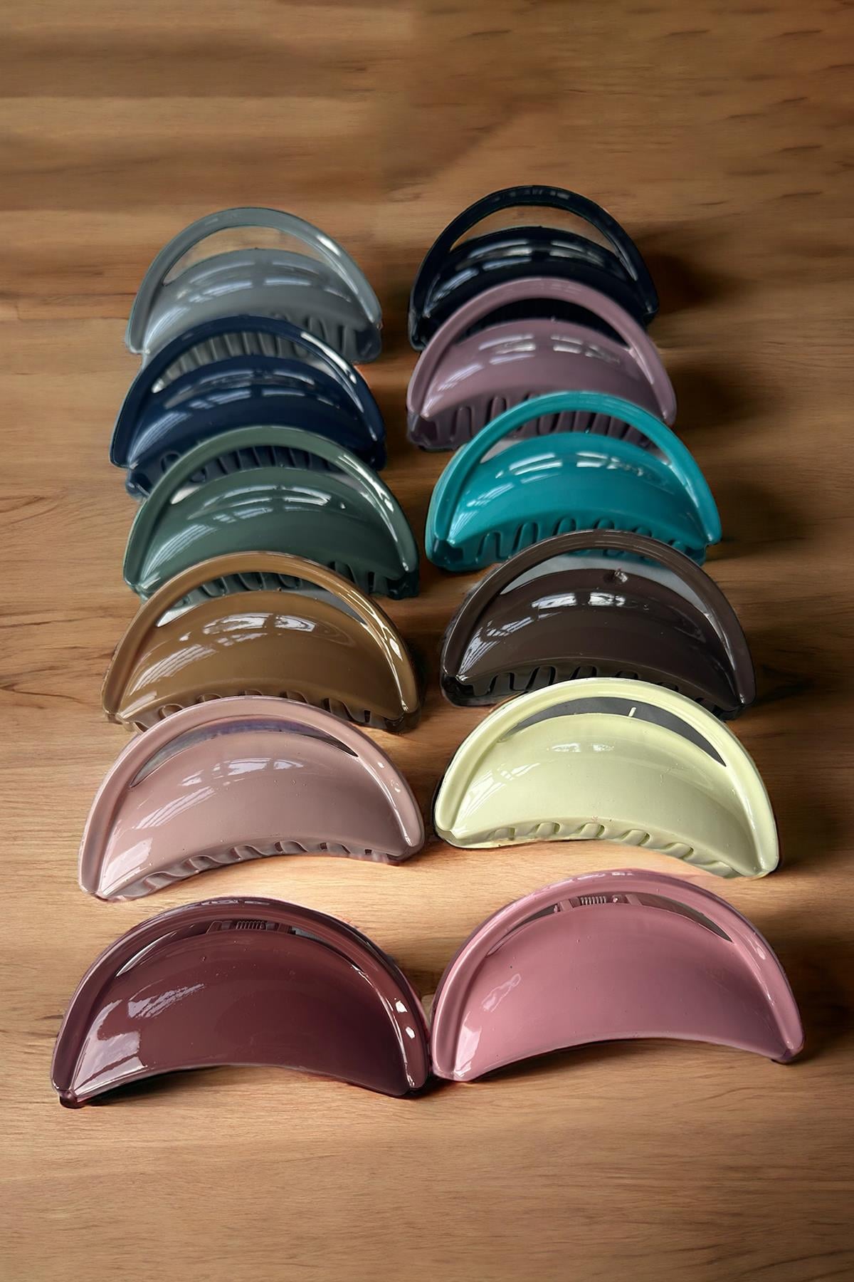 12'li Karışık Renk Mandal Toka Set