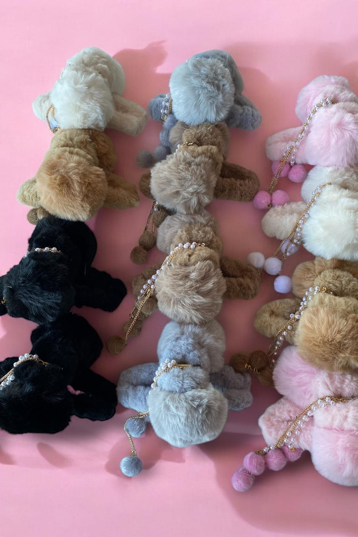 12'li Karışık Renk Peluş Mandal Toka Set