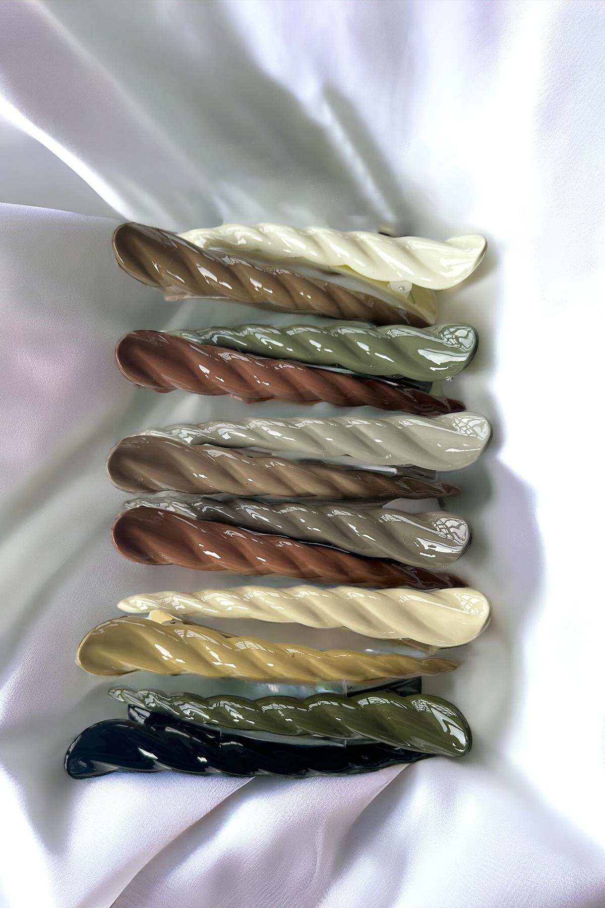 12'li Karışık Renk Pens Toka Set