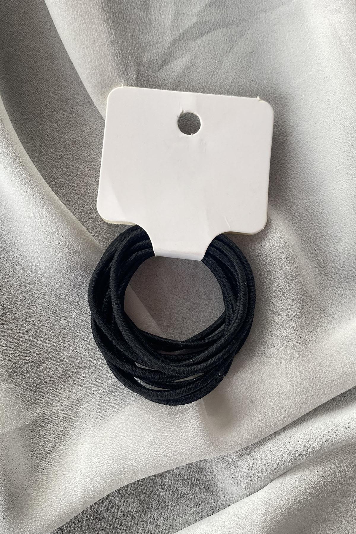 12'li Siyah Renk Lastik Toka Set