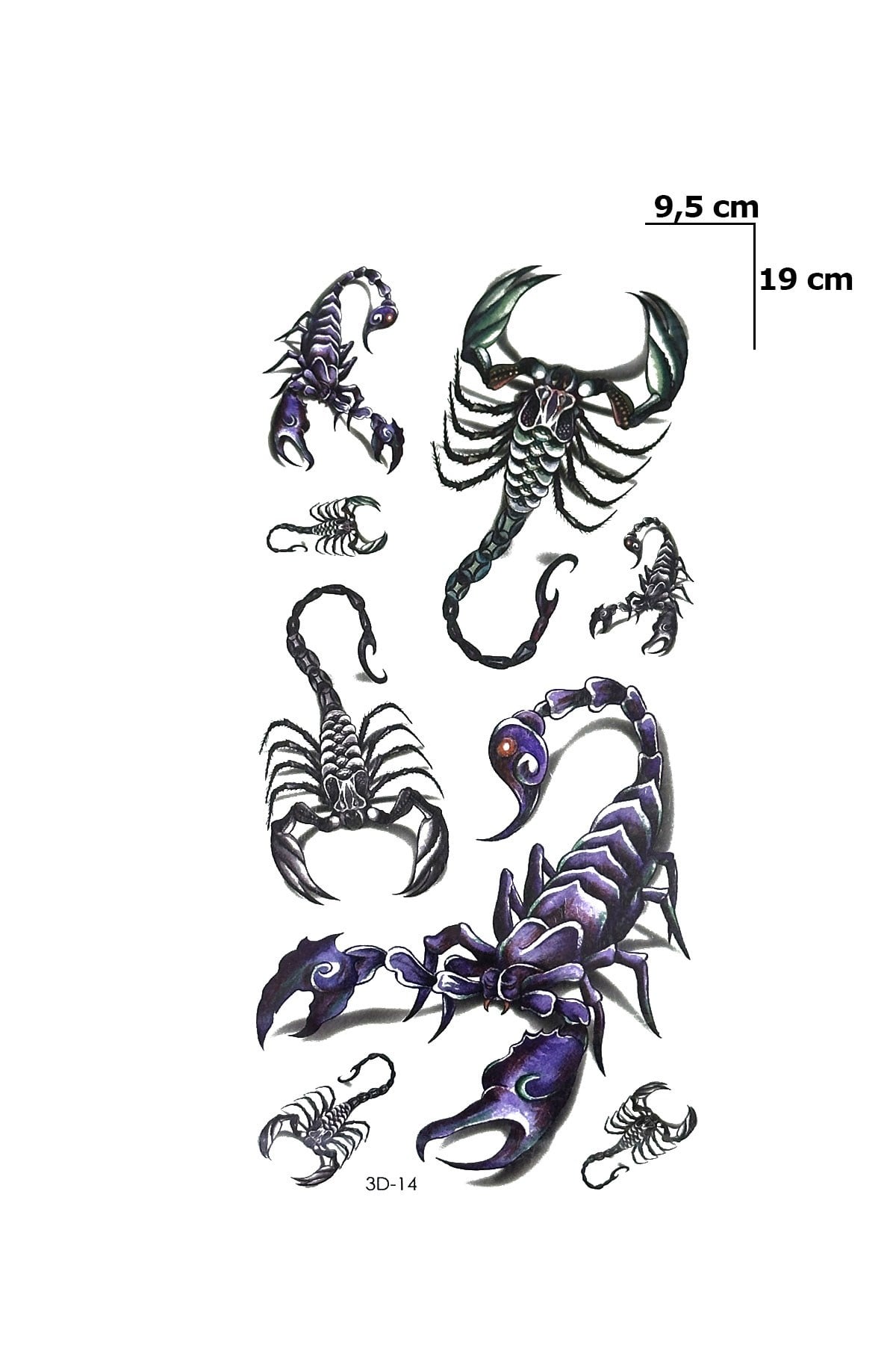 Çoklu Akrep Geçici Dövme Tattoo