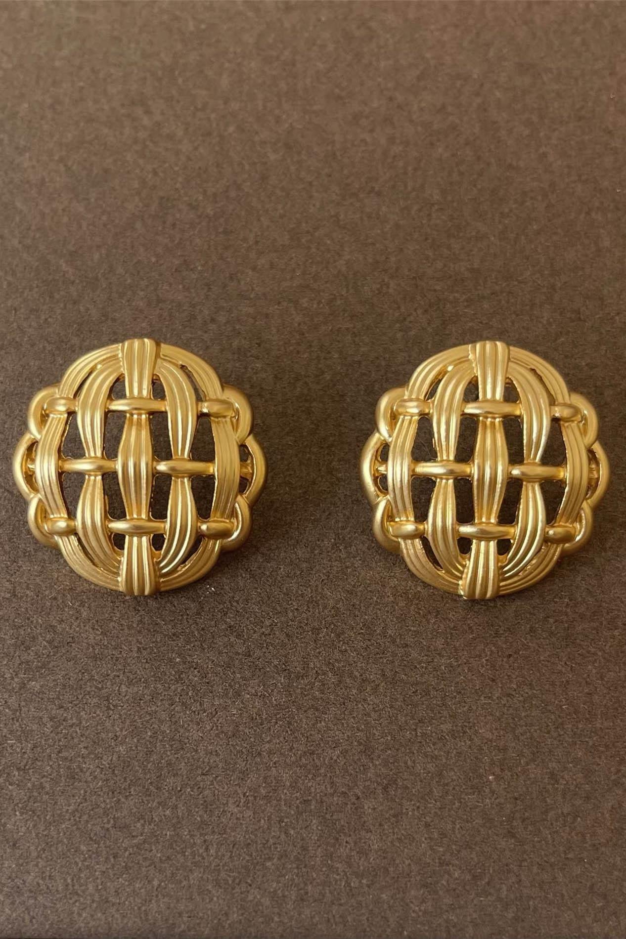 Altın Renk Çelik Küpe (Çift)