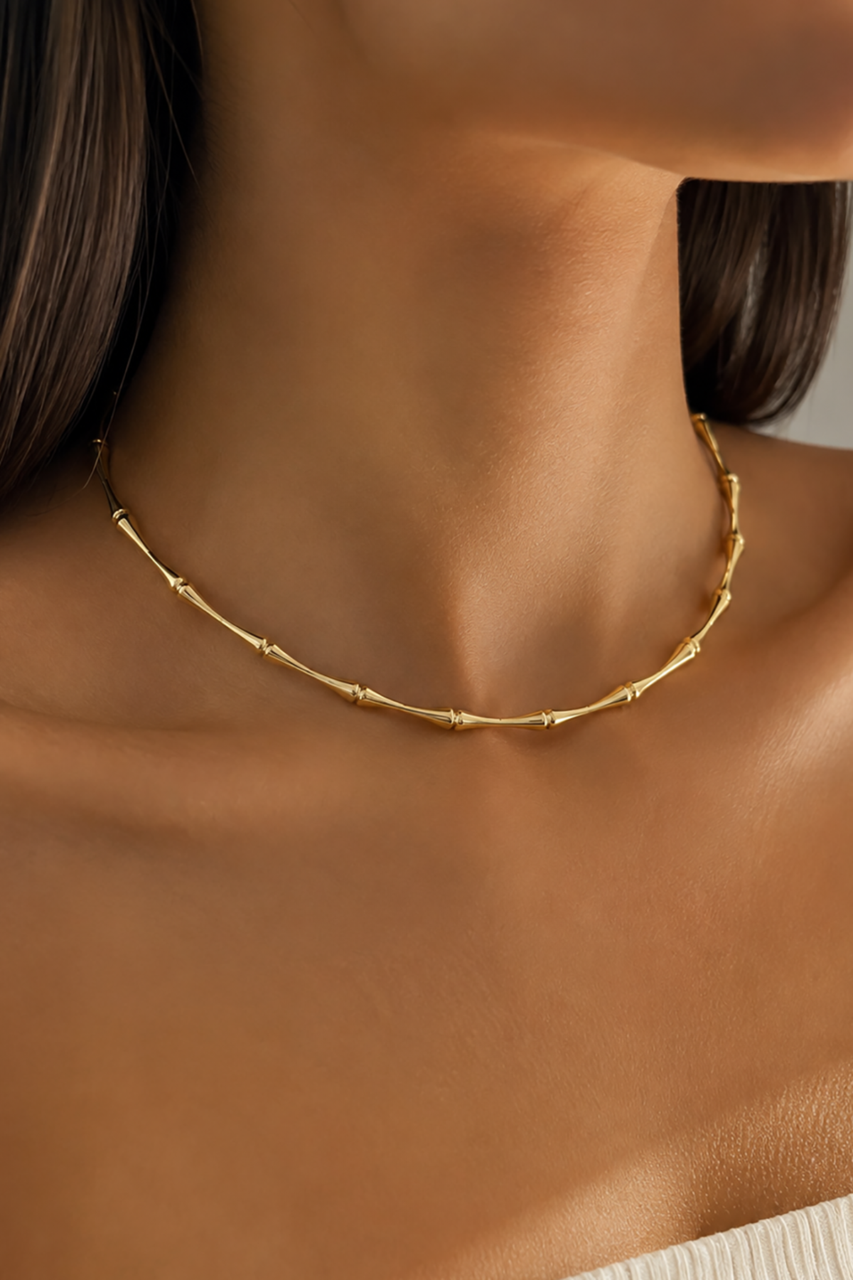 Altın Renk Choker Kolye
