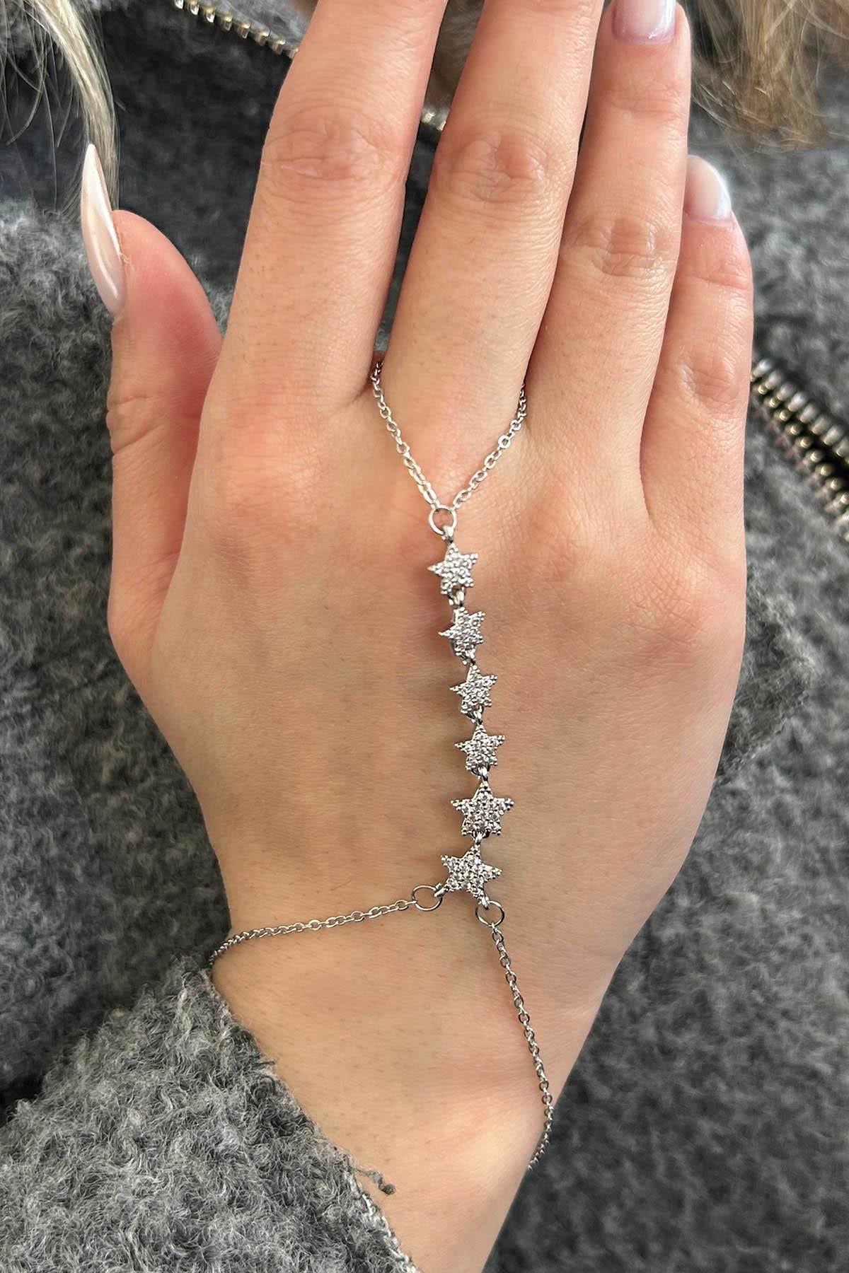 Gümüş Renk Yıldız Figürlü Çelik Şahmeran