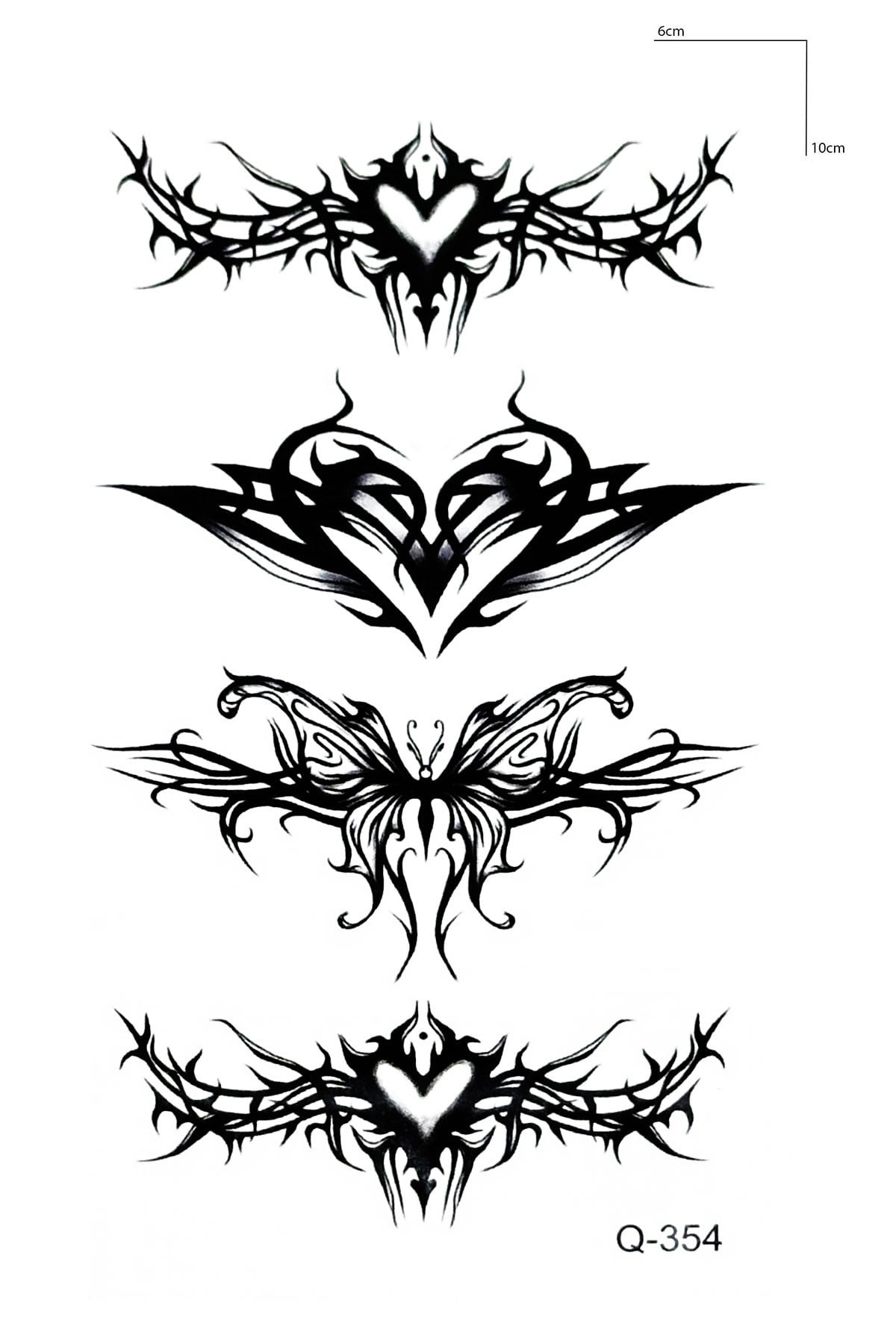 Tribal Gül Geçici Dövme Tattoo