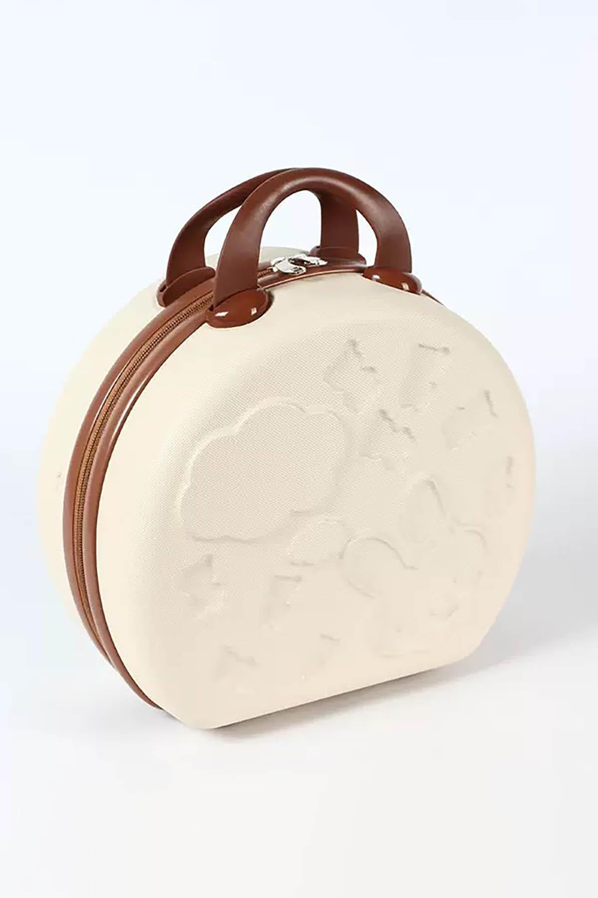 Krem Renk Organizatör El Bavulu 