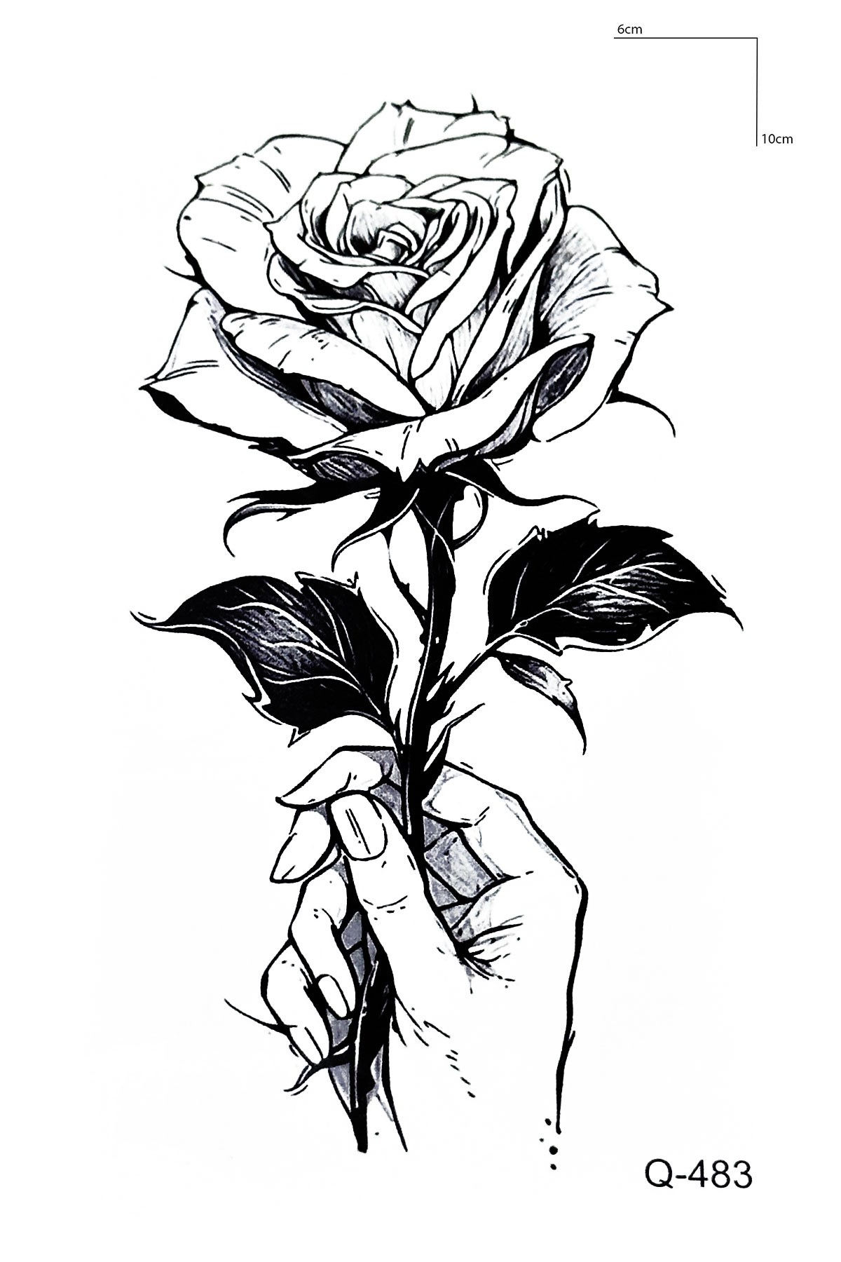 Gül Geçici Dövme Tattoo