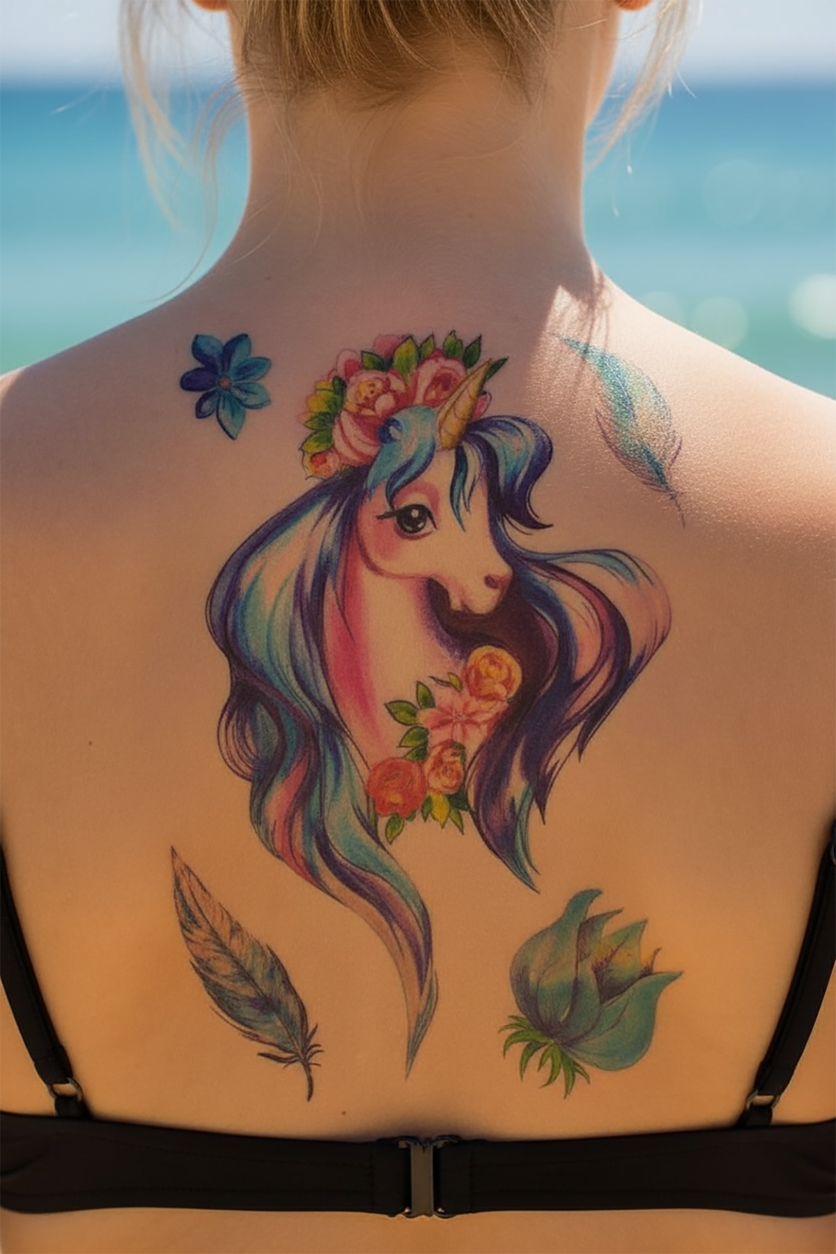 Temporary Unicorn Tattoo Tattoo