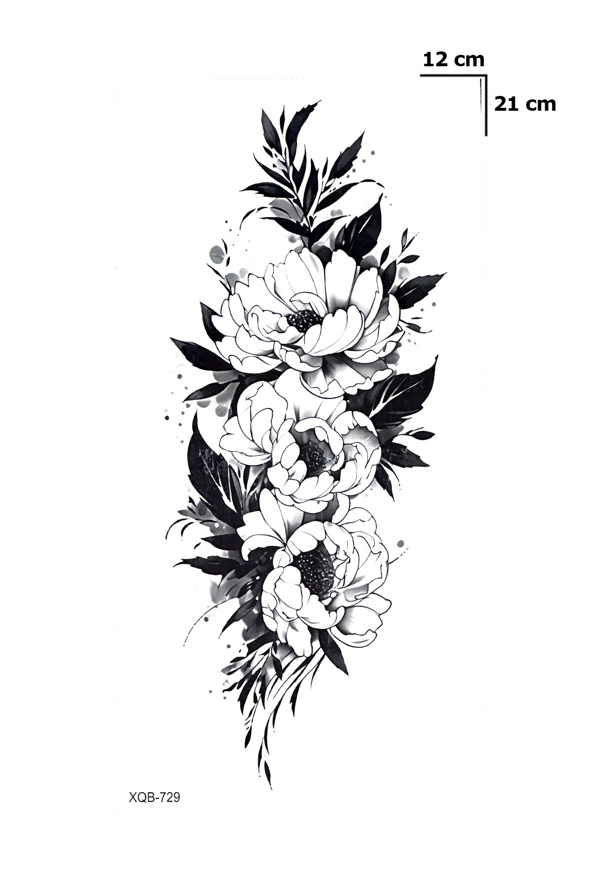 Çiçek Dövme Geçici Tattoo