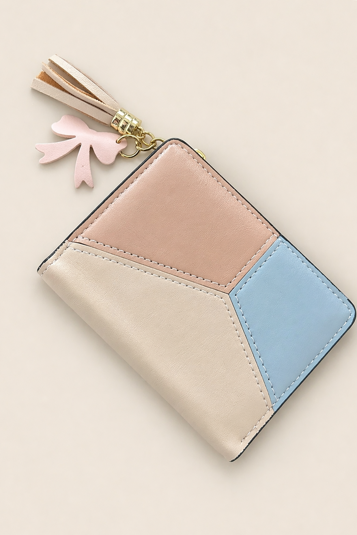 Karışık Renk Deri Kadın Cüzdan