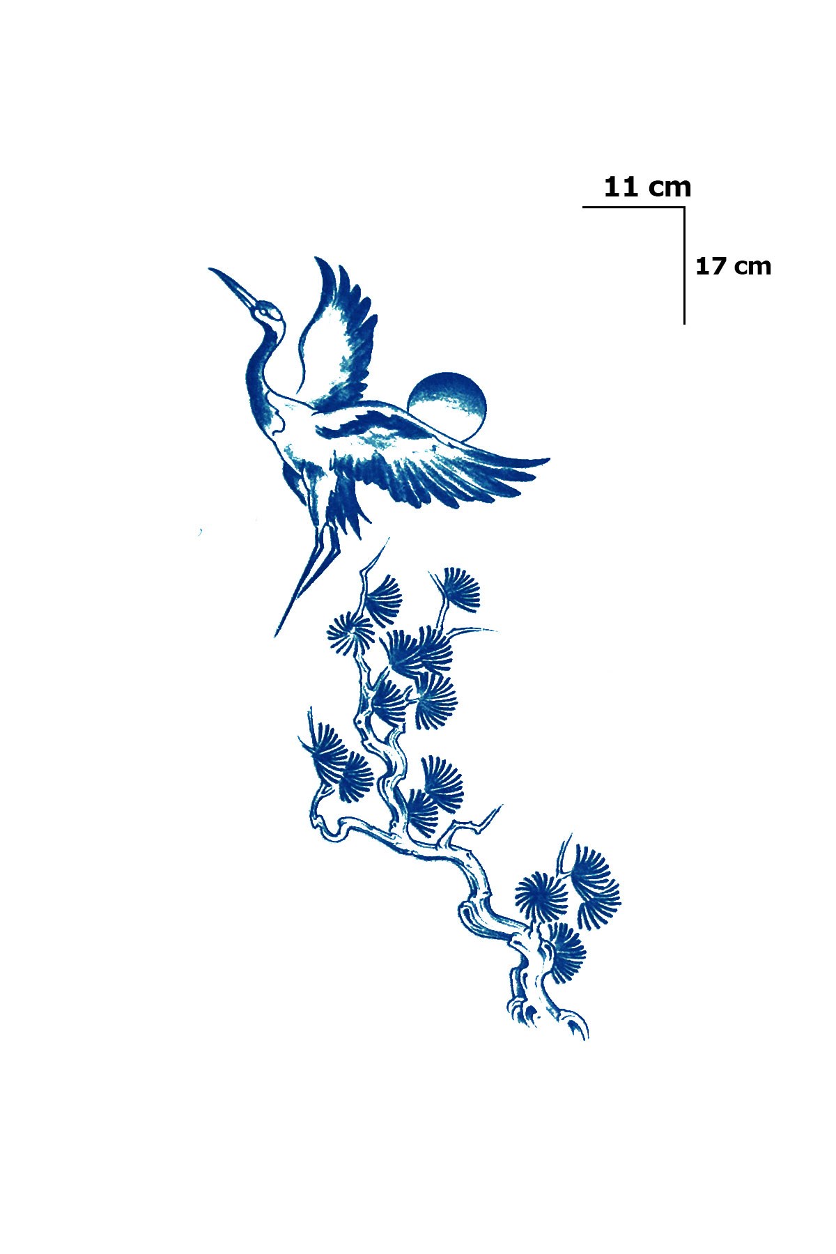 Kuş Sonradan Kararan Yarı Kalıcı Geçici Dövme Tattoo