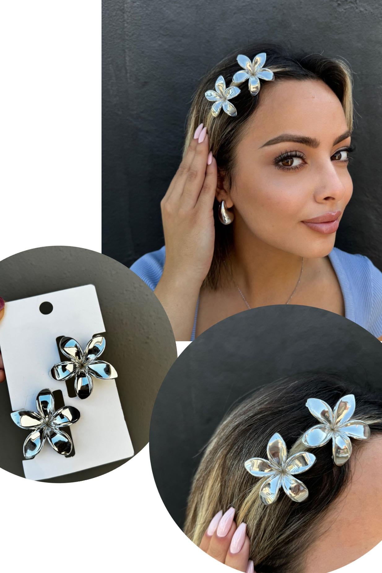 2'li Gri Renk Lotus Mandal Toka Set