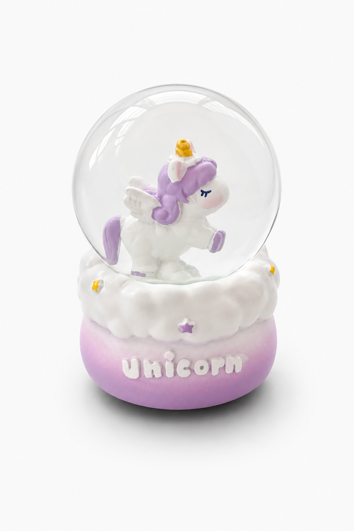 Mor Renk Unıcorn Figürlü Işıklı Mini Küre