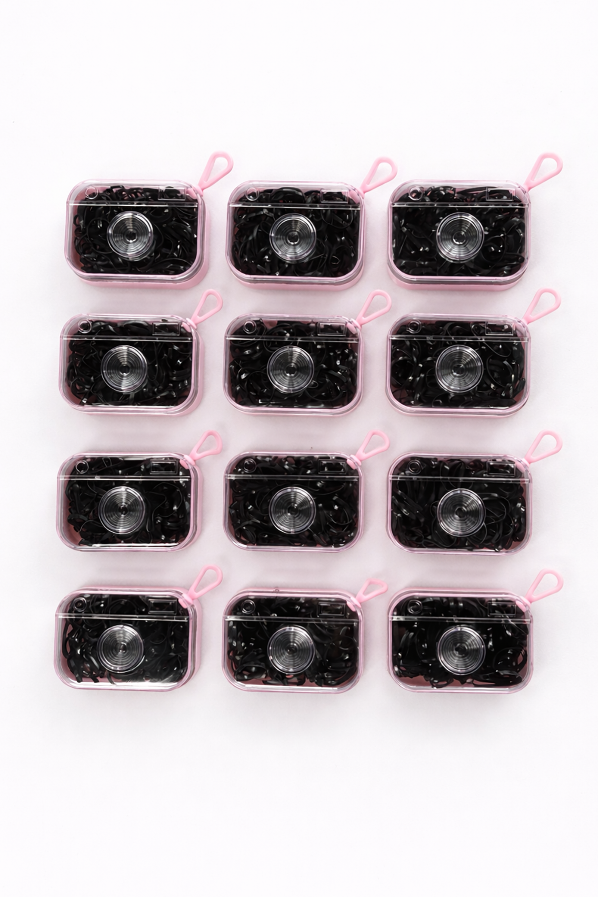 12'li Siyah Renk Lastik Toka Set