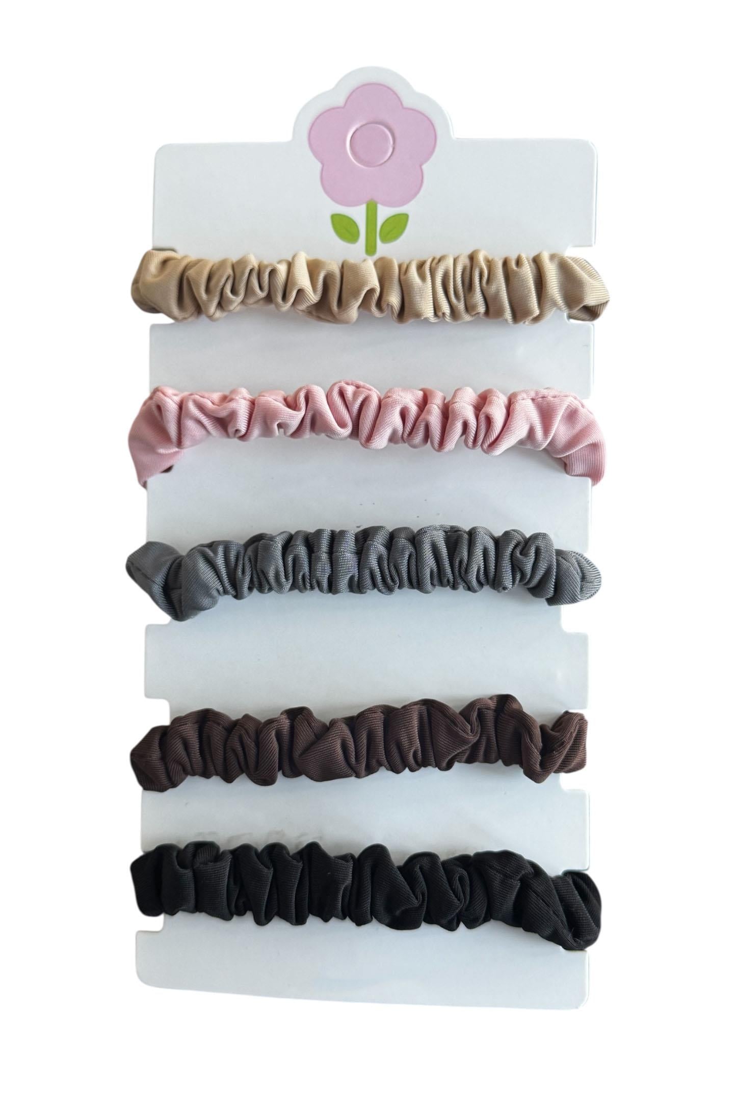 5'li Karışık Renk Lastik Toka Set