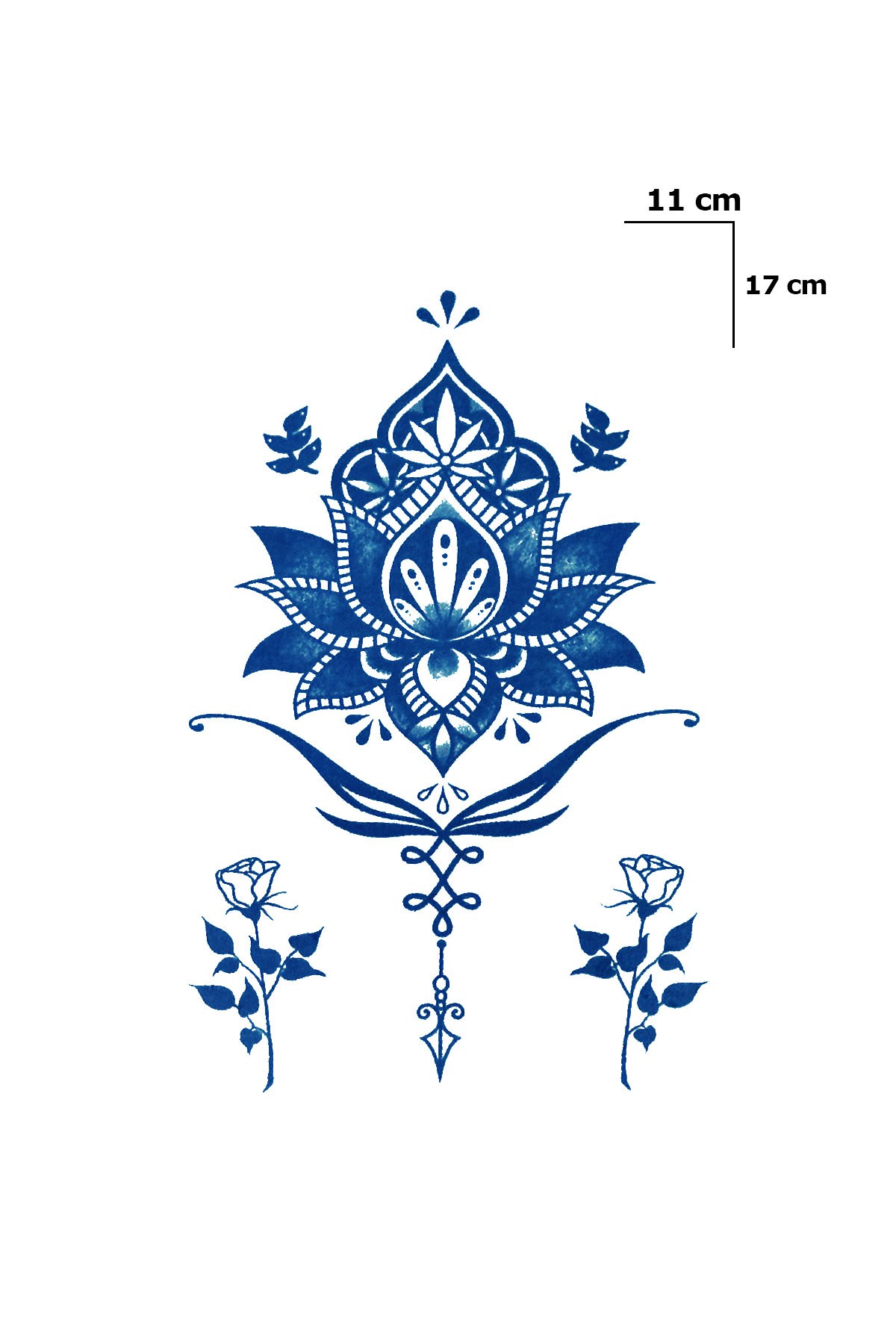 Lotus Sonradan Kararan Yarı Kalıcı Geçici Dövme Tattoo