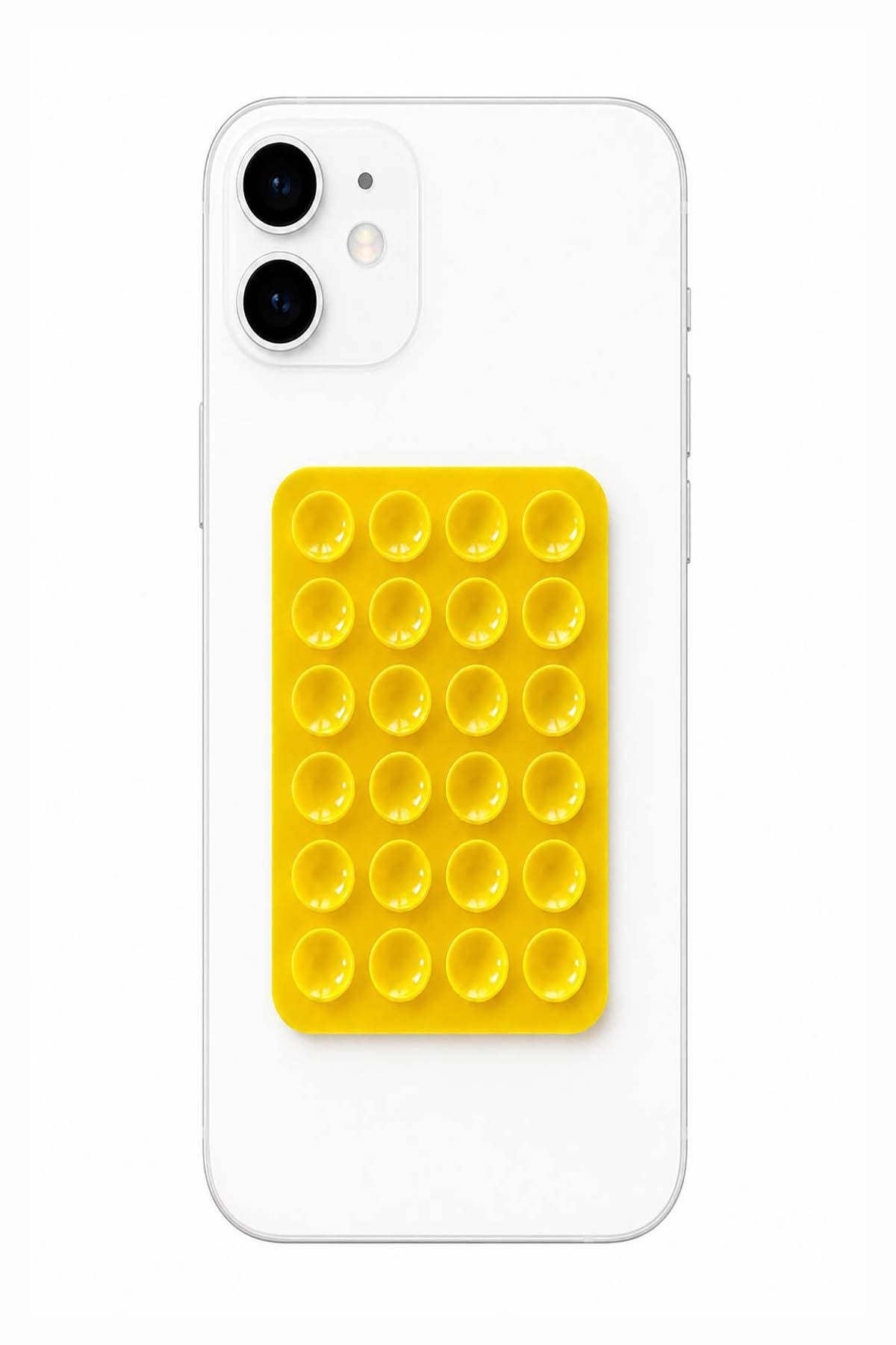 Sarı Renk Vantuzlu Vakumlu Yapışkanlı Telefon Tutacağı