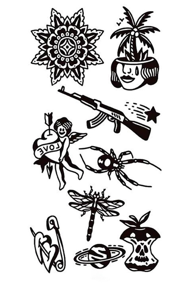 Karışık Dövme Geçici Tattoo