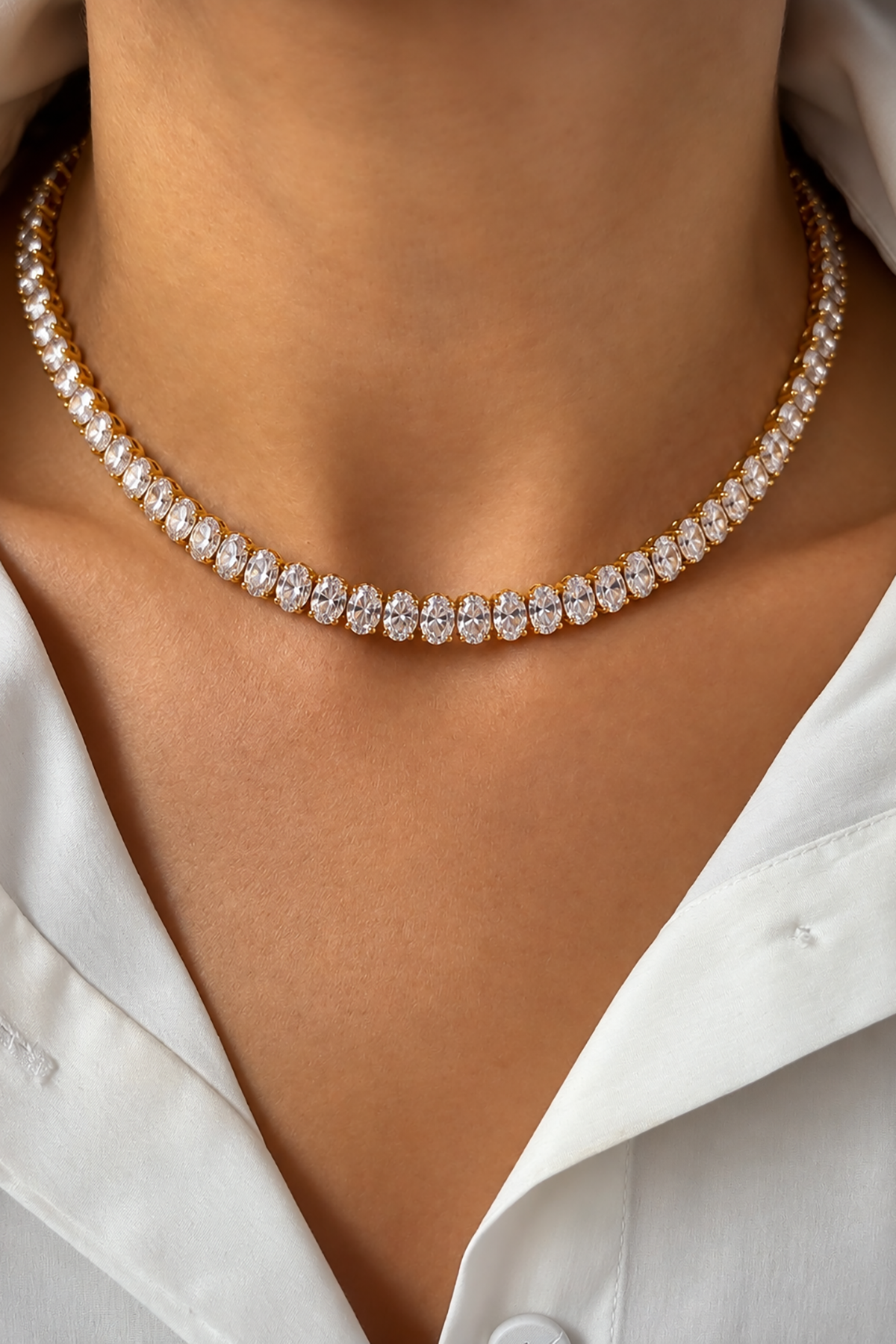 Altın Renk Choker Kolye