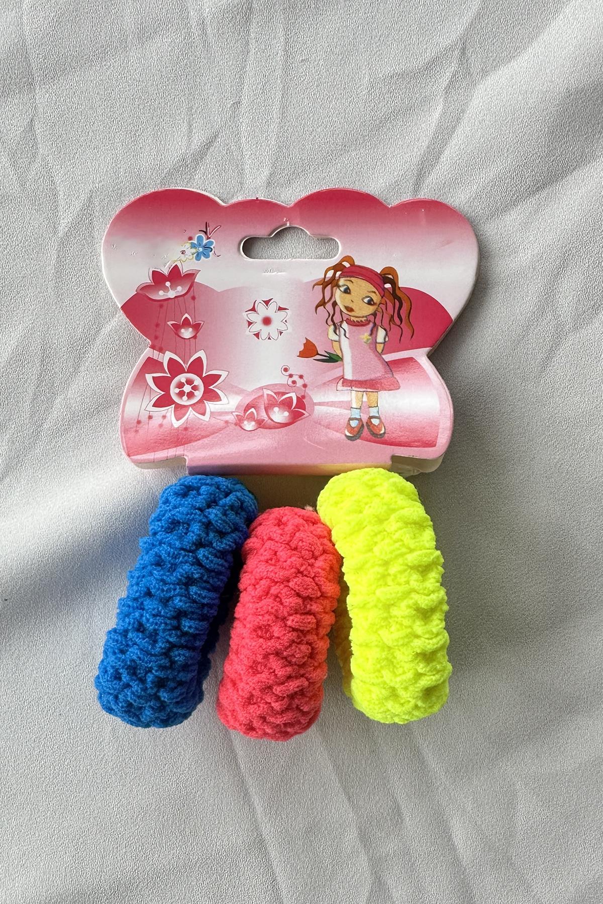 3'lü Karışık Renk Havlu Toka