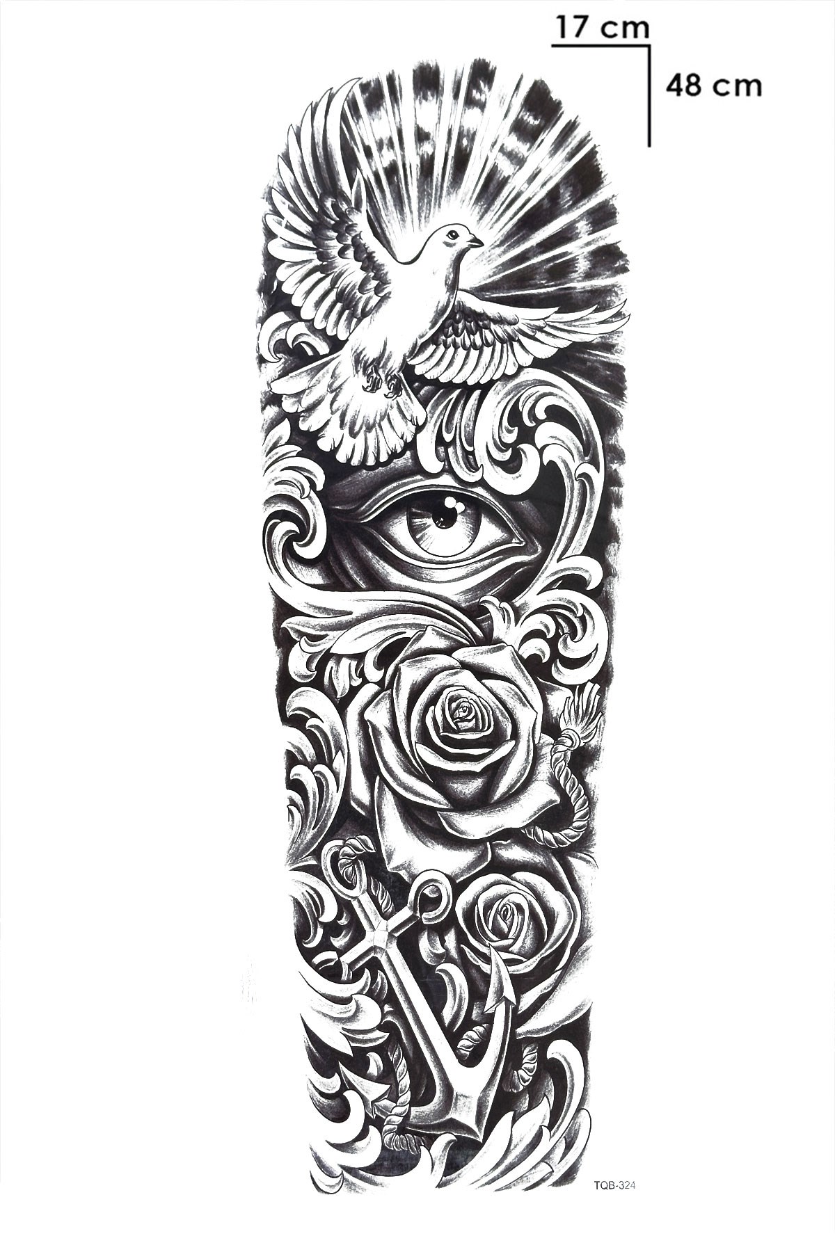 Kuş Ve Göz Geçici Dövme Tattoo