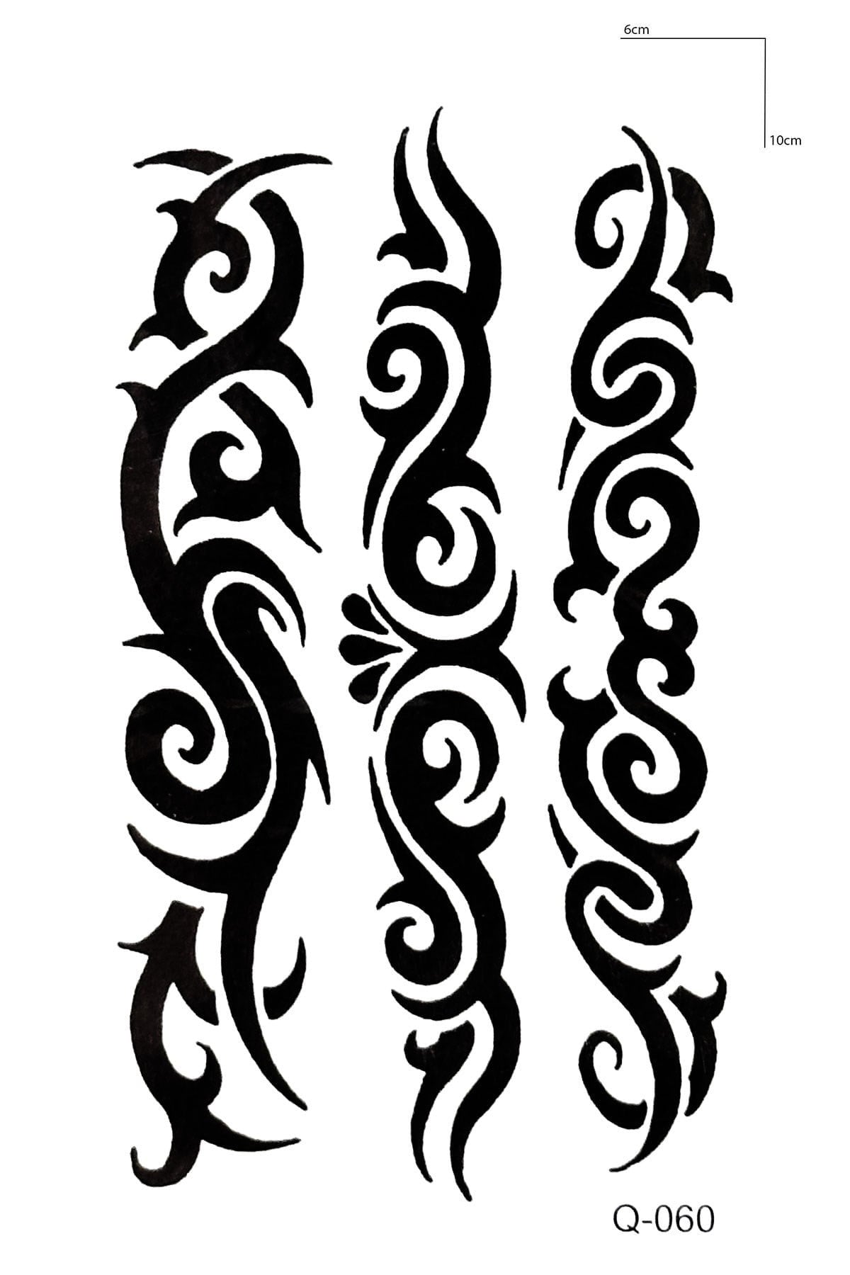Tribal Mini Geçici Dövme Tattoo