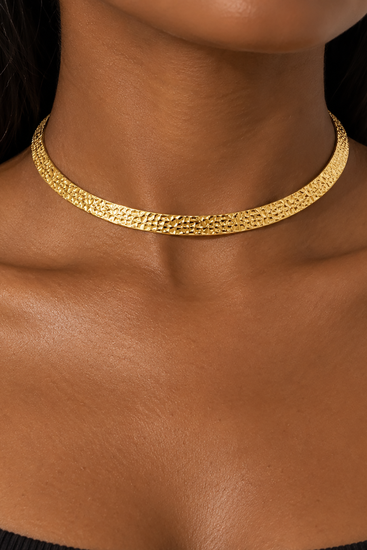 Altın Renk Choker Kolye