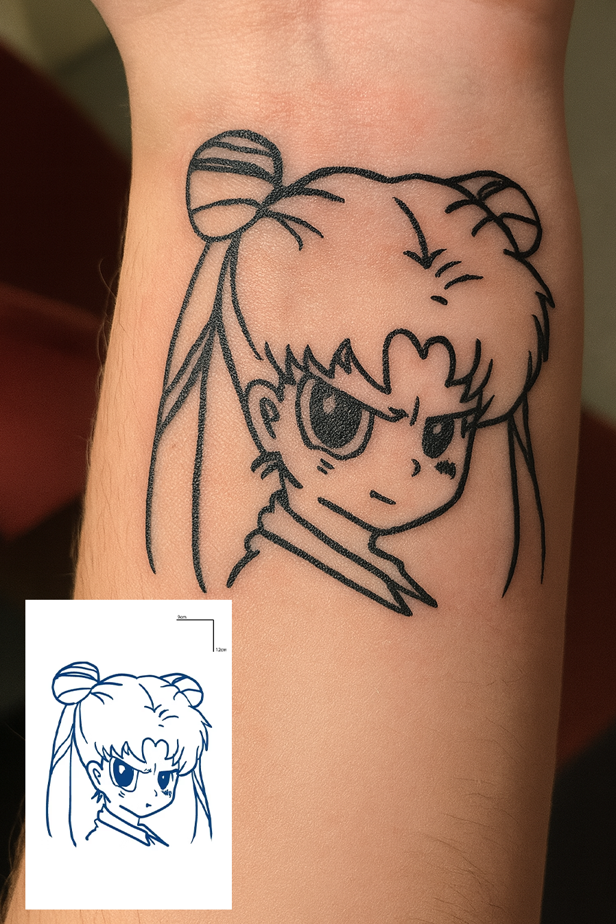 Kız Figürlü 12 Saat Sonra Kararan Geçici Mini Dövme Tattoo