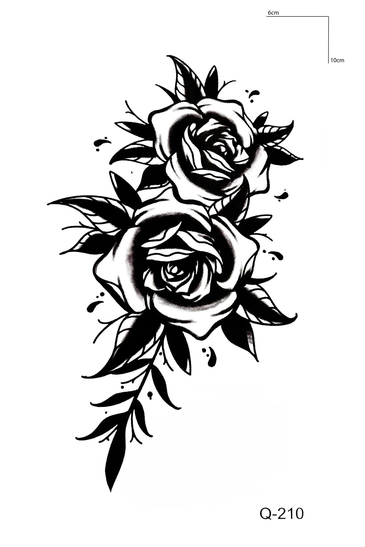 Gül Mini Geçici Dövme Tattoo