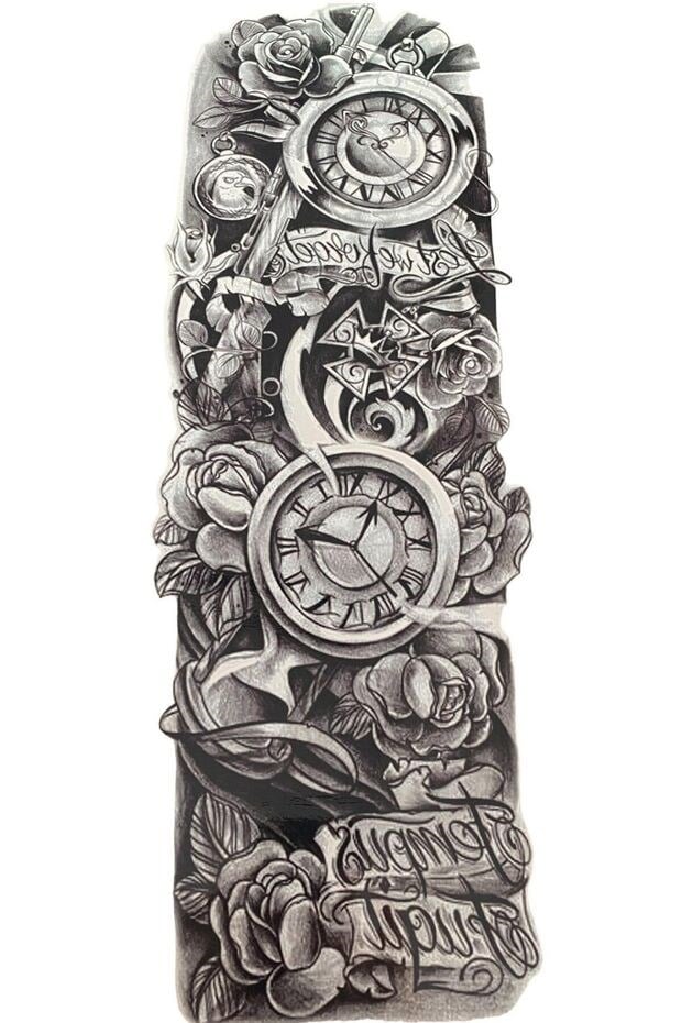 Saat Kol Dövme Geçici Tattoo